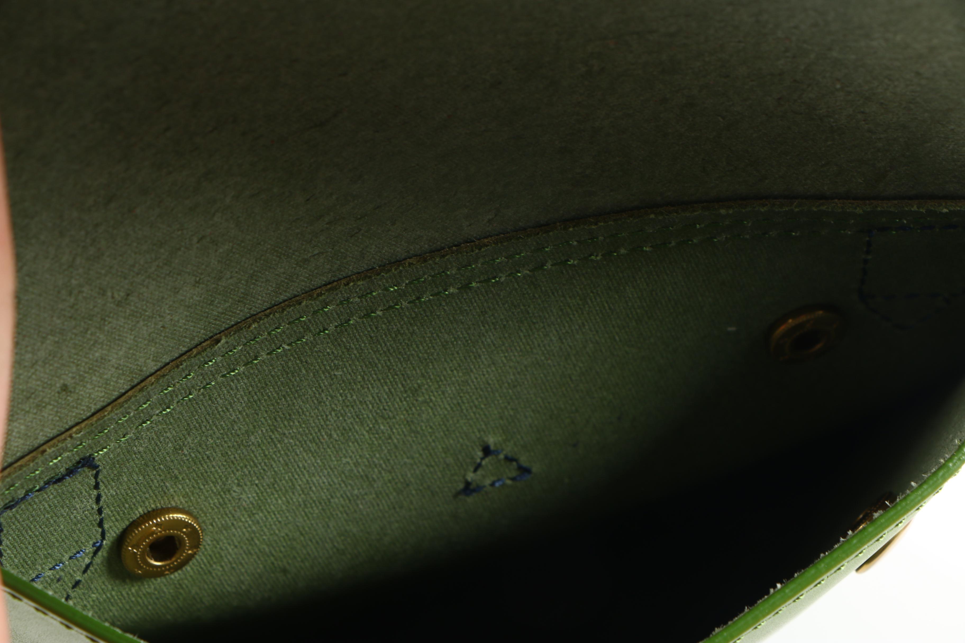 IIIBeCa by Joy Gryson Green Leather Crossbody Bag