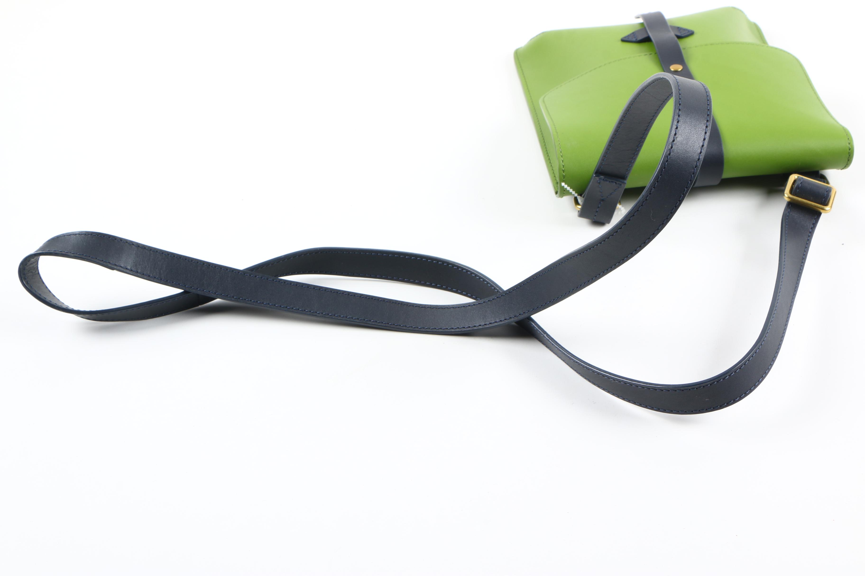 IIIBeCa by Joy Gryson Green Leather Crossbody Bag