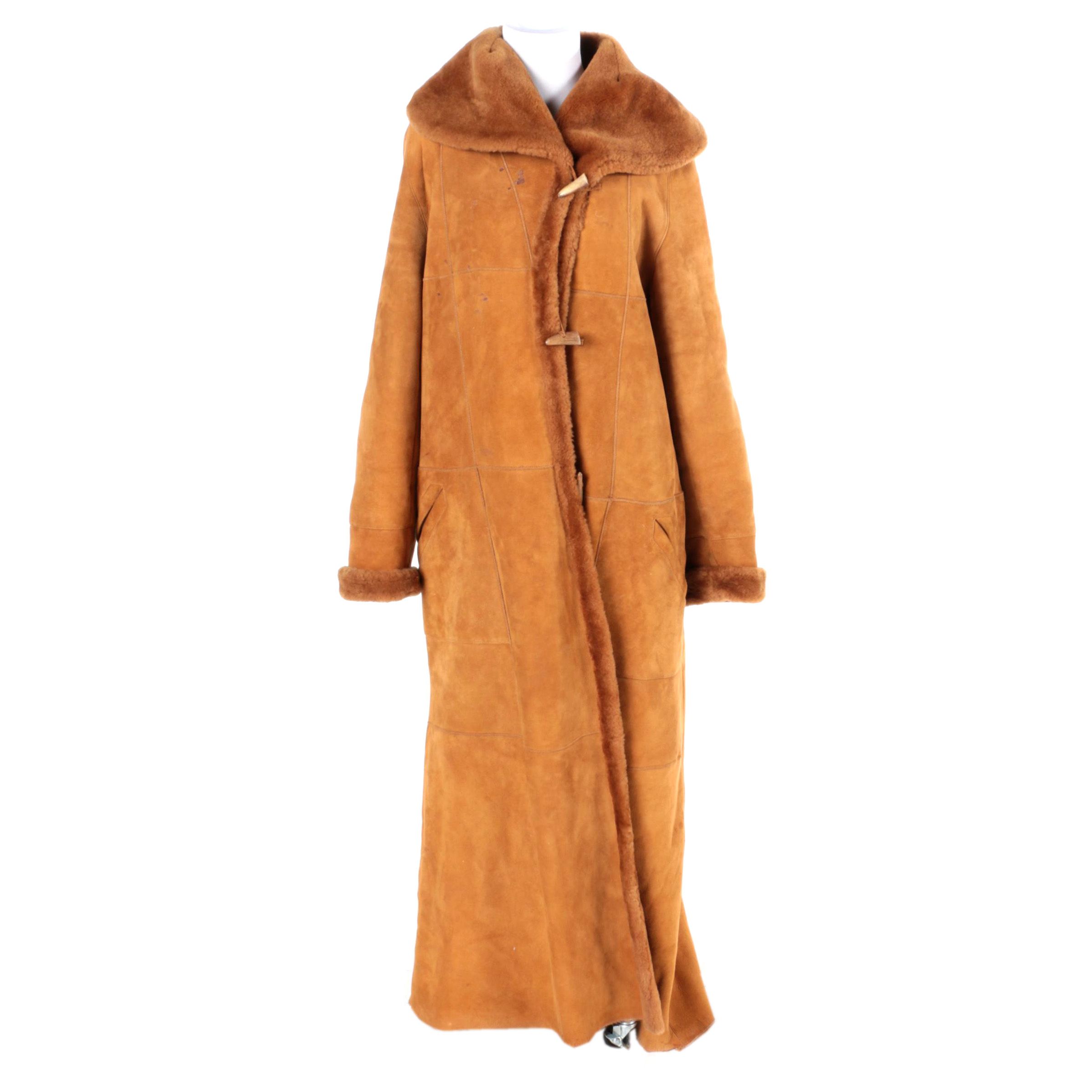 Women's Revillon Tan Sheepskin Coat