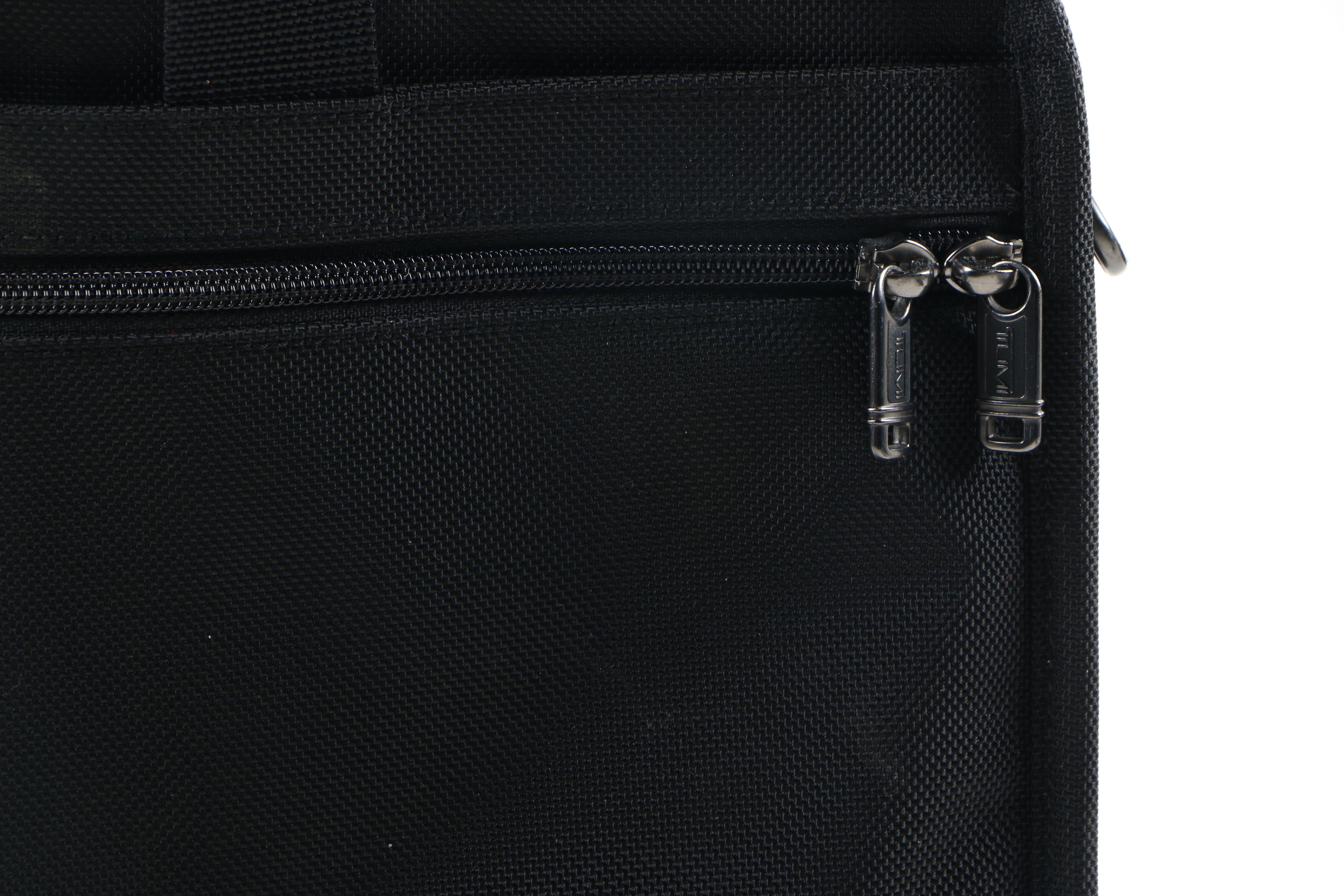 Tumi Slim Woven Nylon and Leather-Trimmed Laptop Briefcase