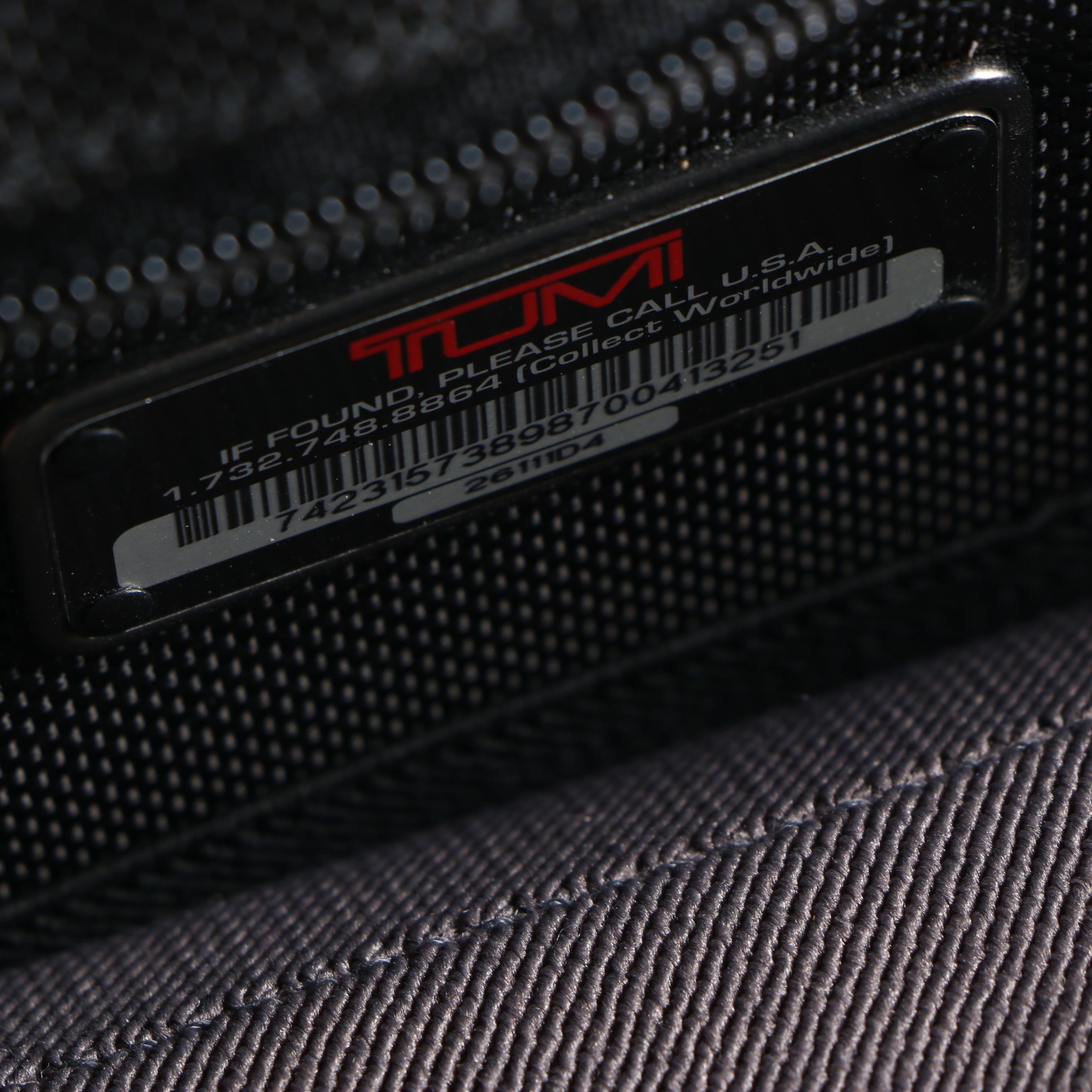Tumi Slim Woven Nylon and Leather-Trimmed Laptop Briefcase