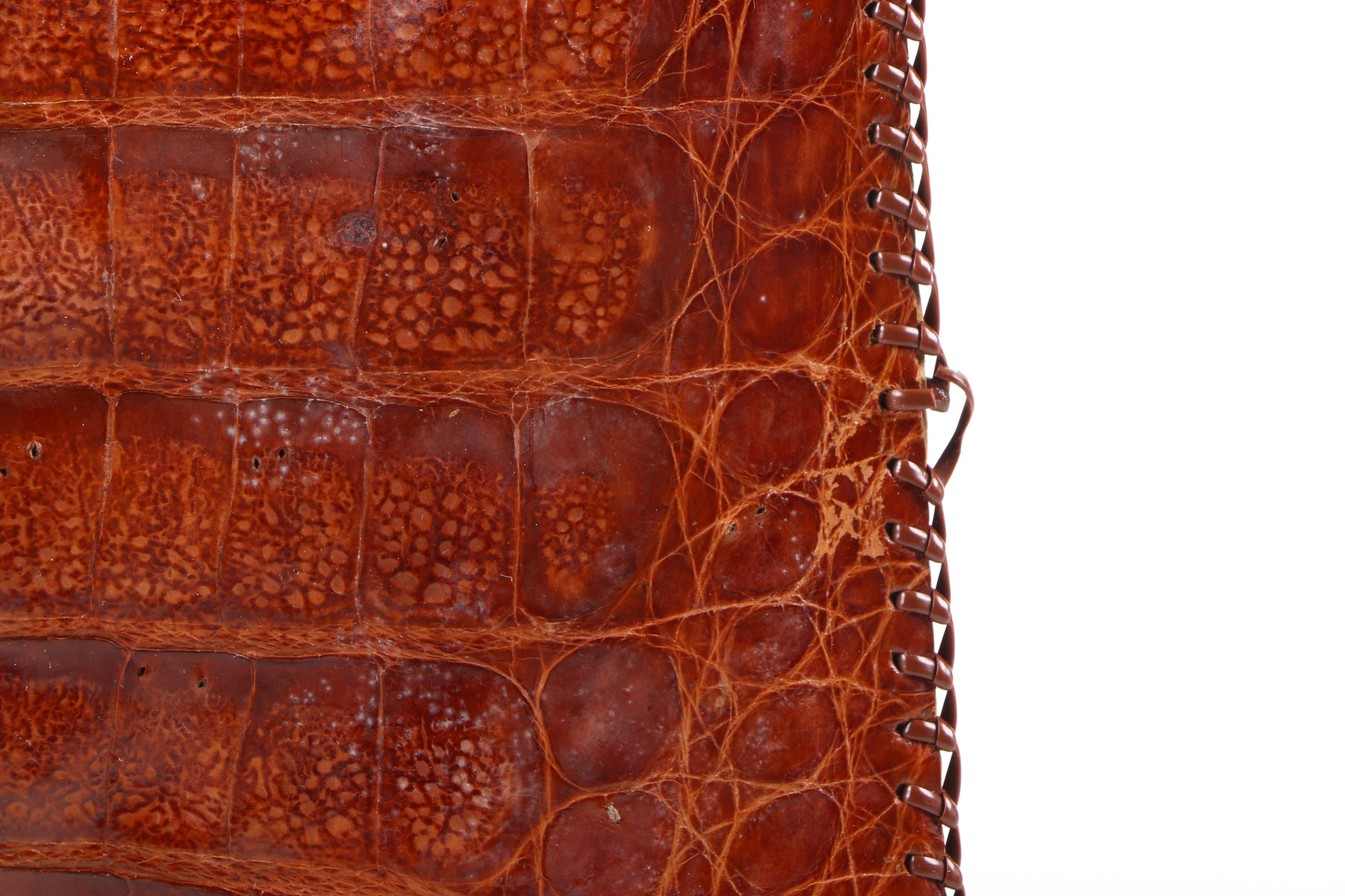 Circa 1940s Vintage Alligator Handbag