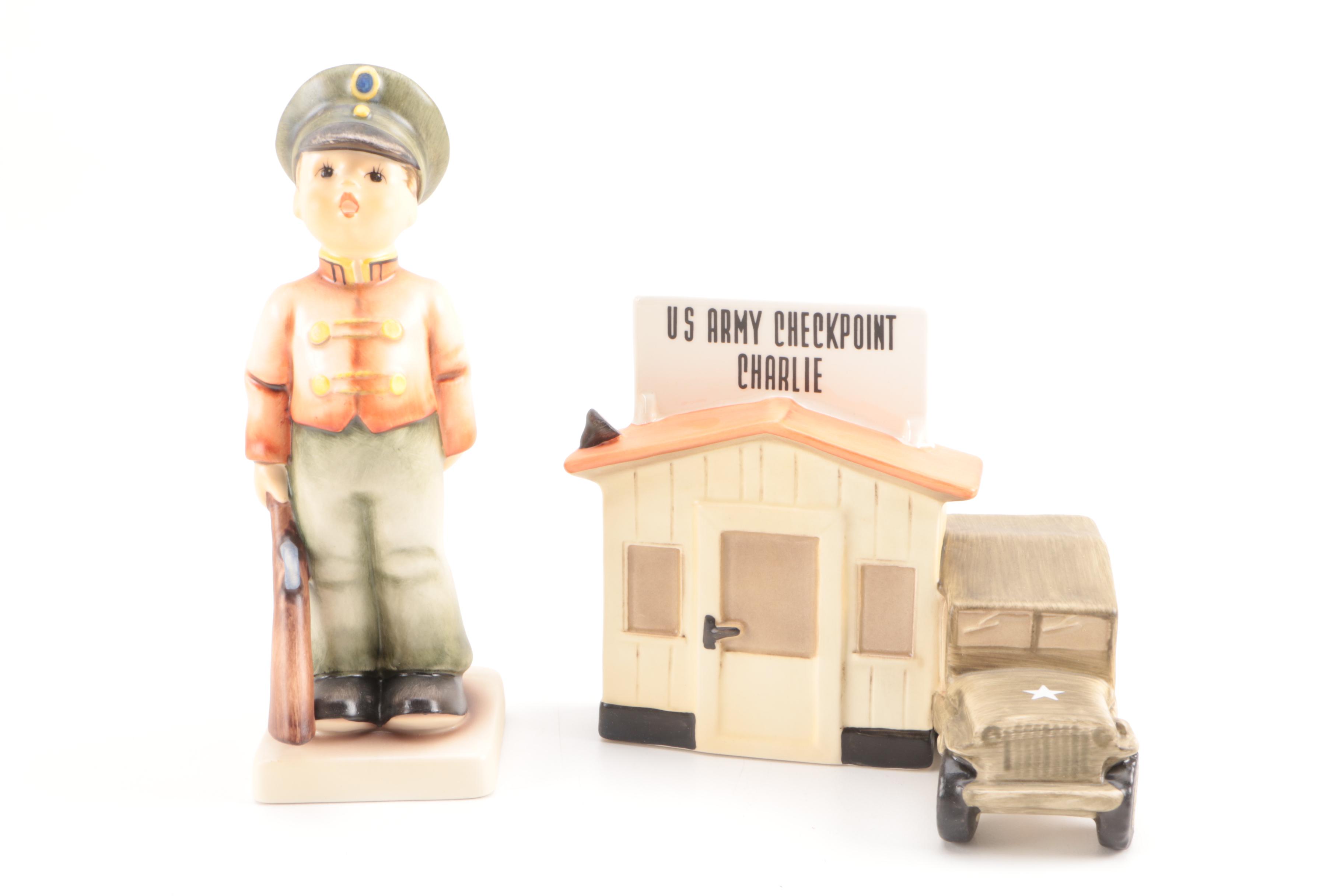 Goebel Hummel "Checkpoint Charlie" Figurine with COA from the "Berlin Series"