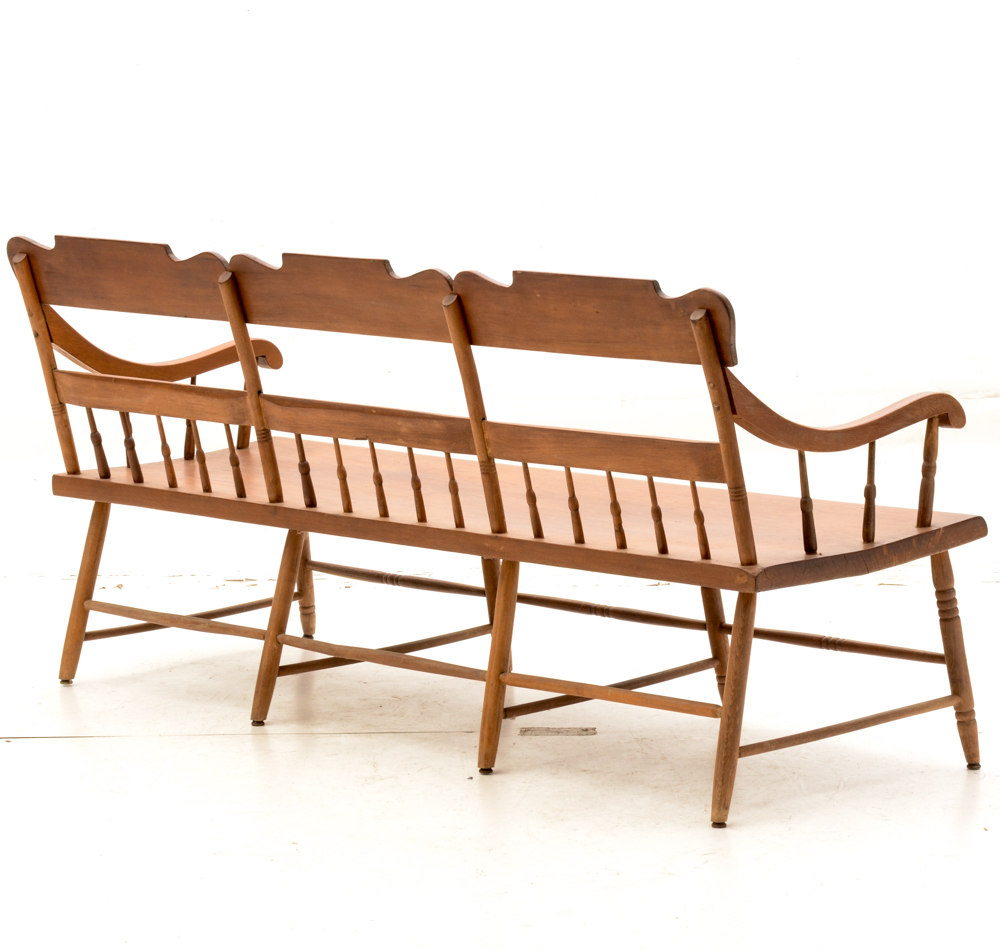 Antique Handcrafted Pennsylvania Deacon Bench