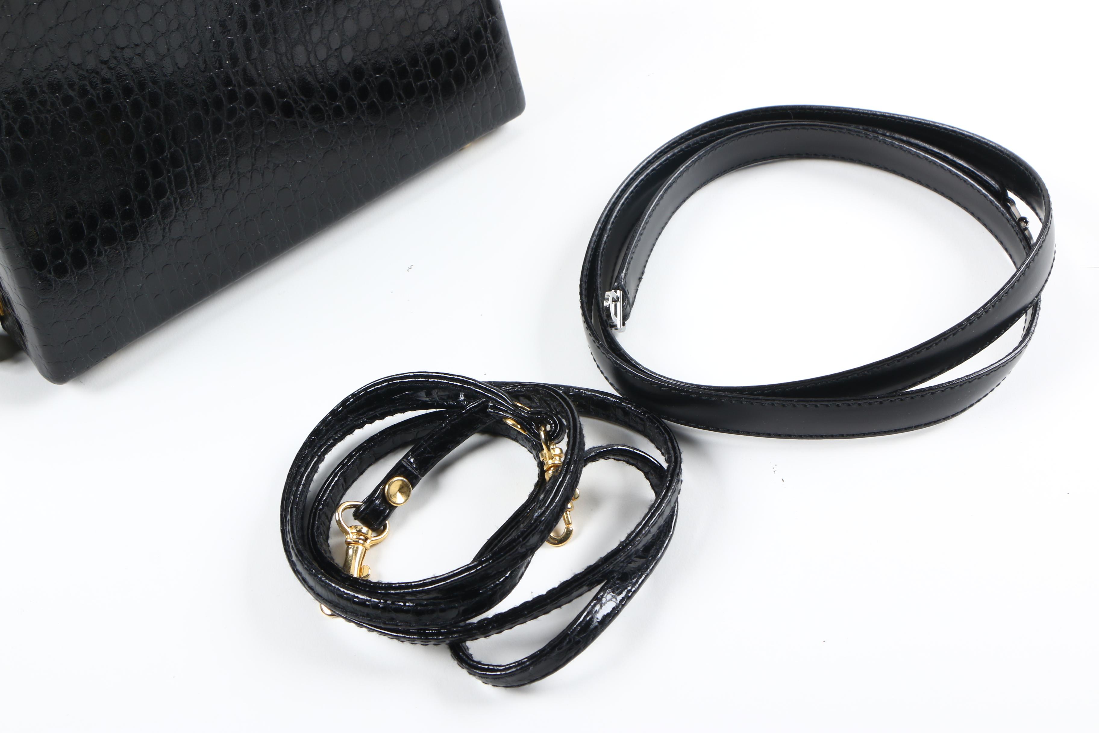 Vintage Alligator Leather Handbags and Fur-Trimmed Gloves