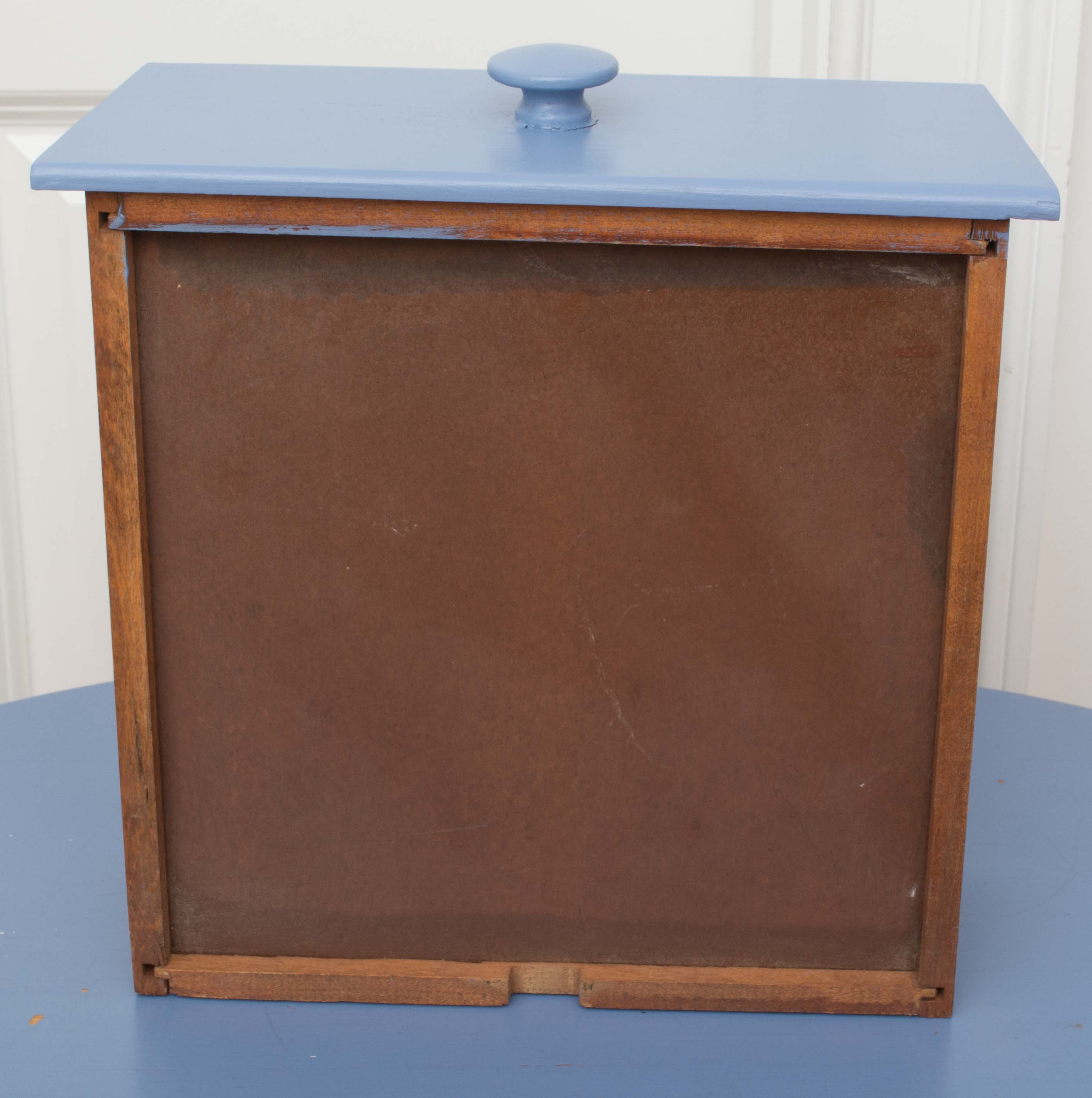 Wrought Iron Floor Lamp and Painted End Table