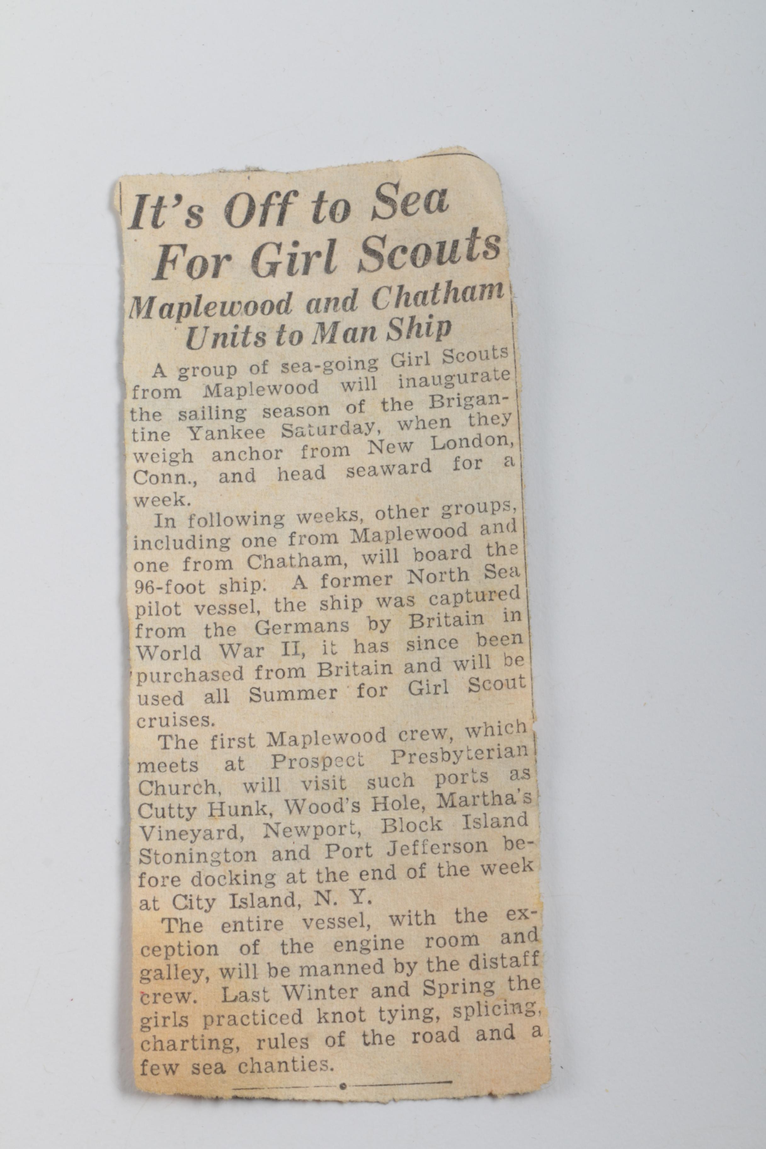 Vintage Marjorie Daingerfield "Girl Scouts USA" Figurine and Other Memorabilia