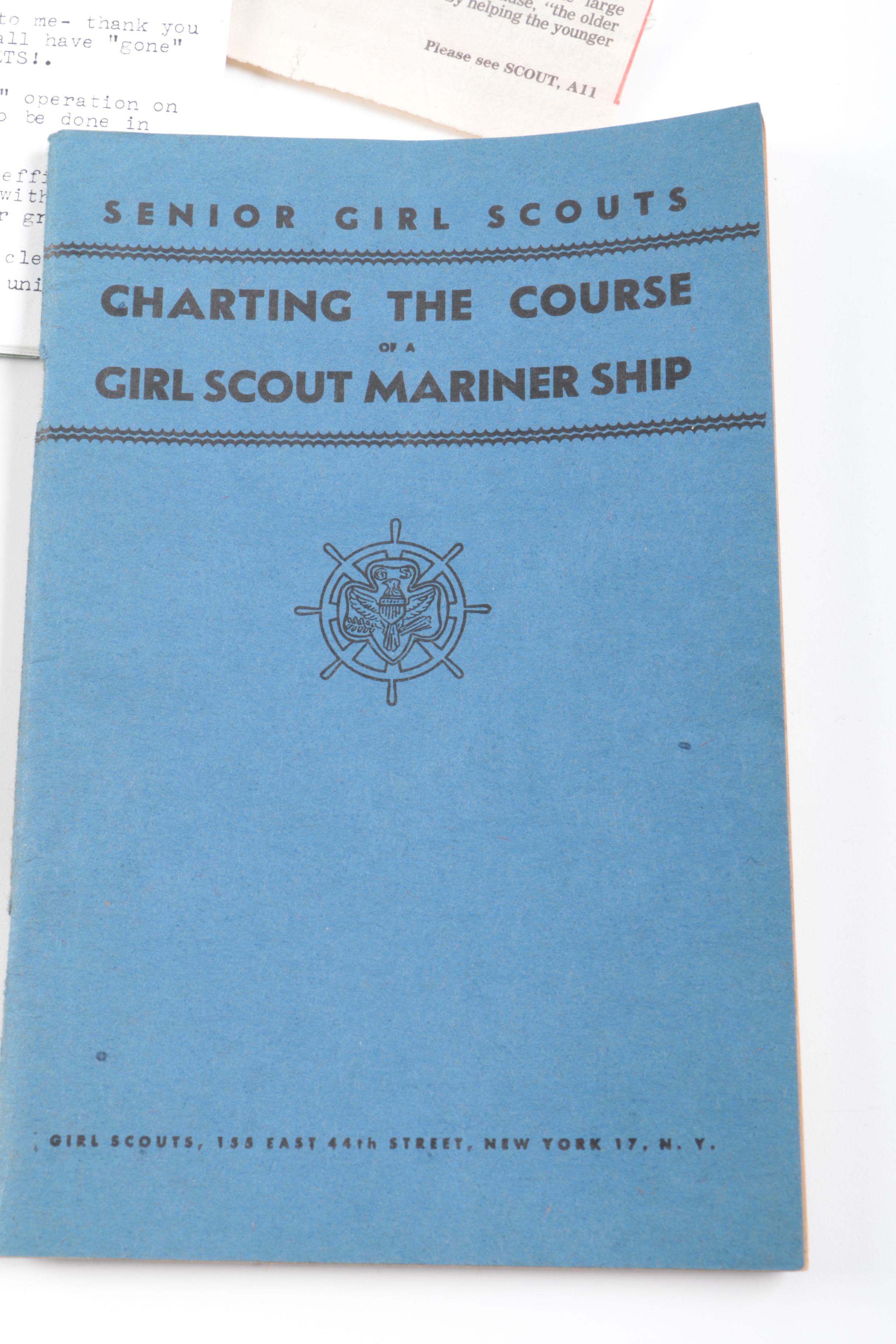 Vintage Marjorie Daingerfield "Girl Scouts USA" Figurine and Other Memorabilia