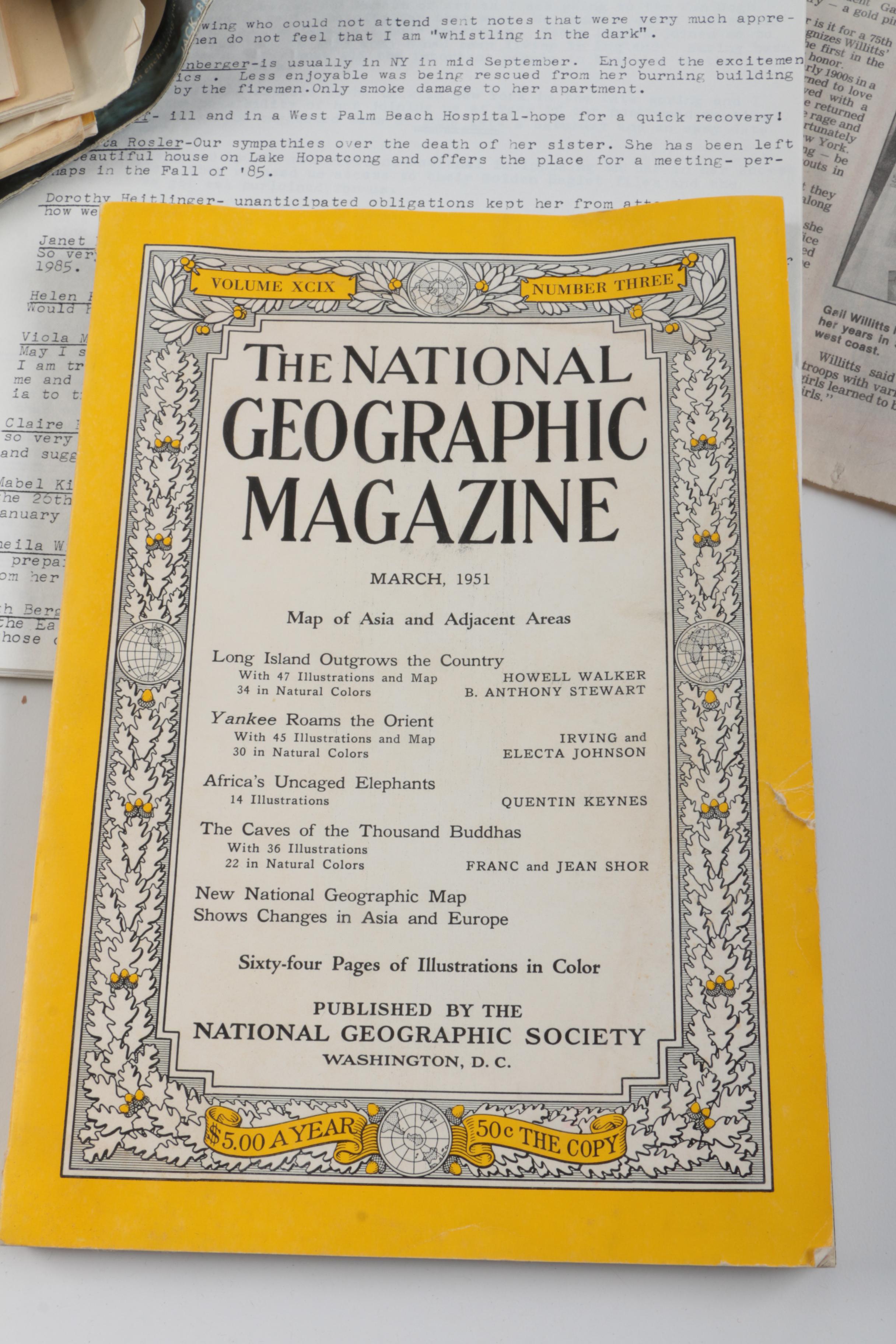 Vintage Marjorie Daingerfield "Girl Scouts USA" Figurine and Other Memorabilia