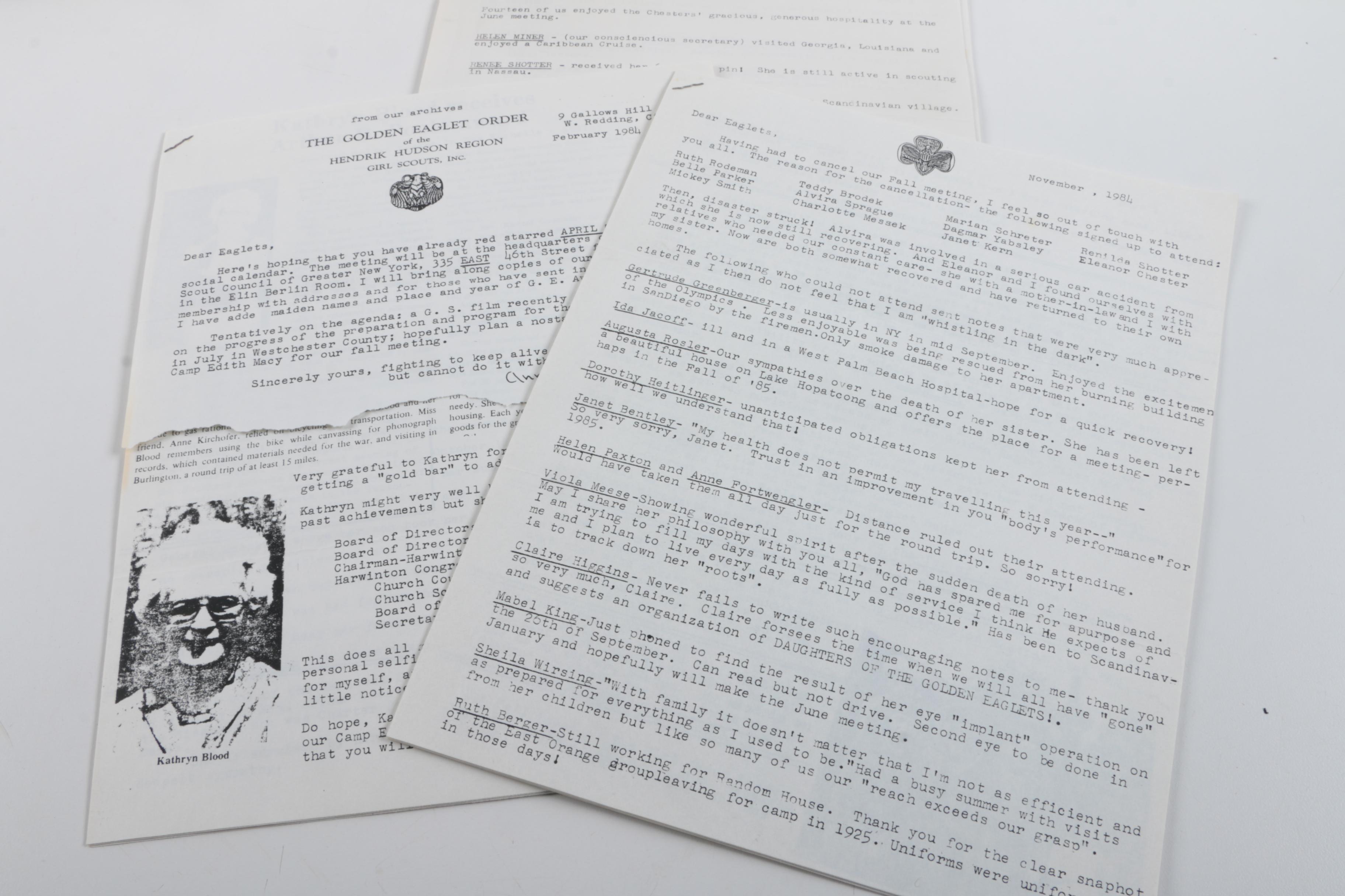 Vintage Marjorie Daingerfield "Girl Scouts USA" Figurine and Other Memorabilia