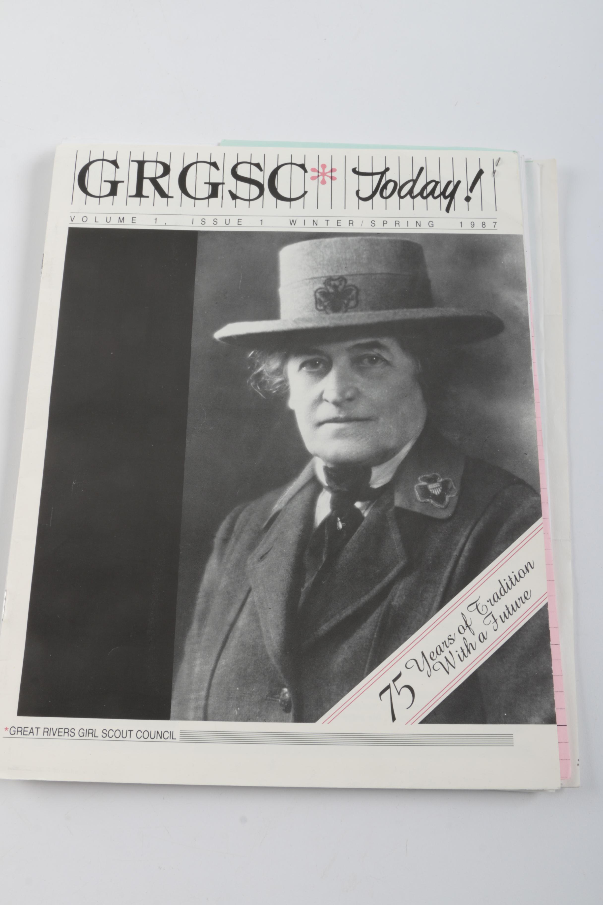 Vintage Marjorie Daingerfield "Girl Scouts USA" Figurine and Other Memorabilia