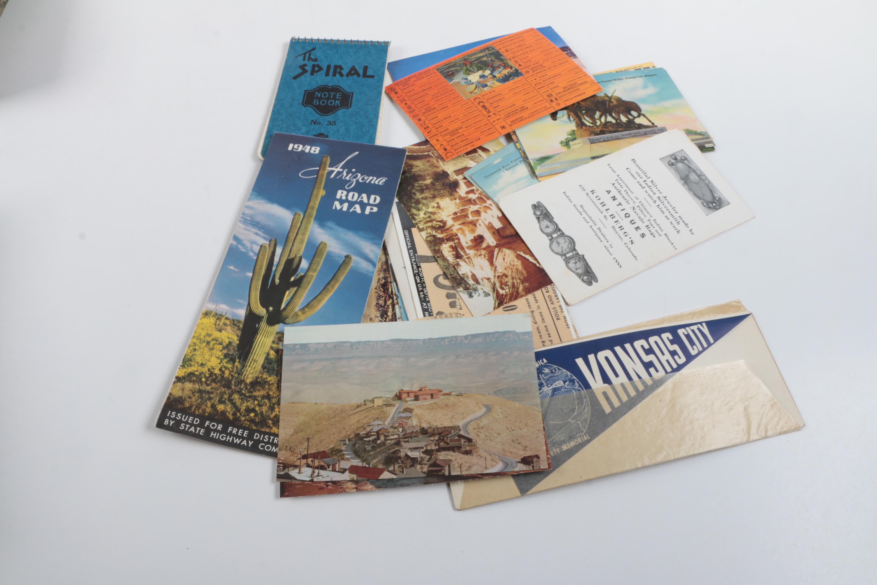 Vintage Marjorie Daingerfield "Girl Scouts USA" Figurine and Other Memorabilia