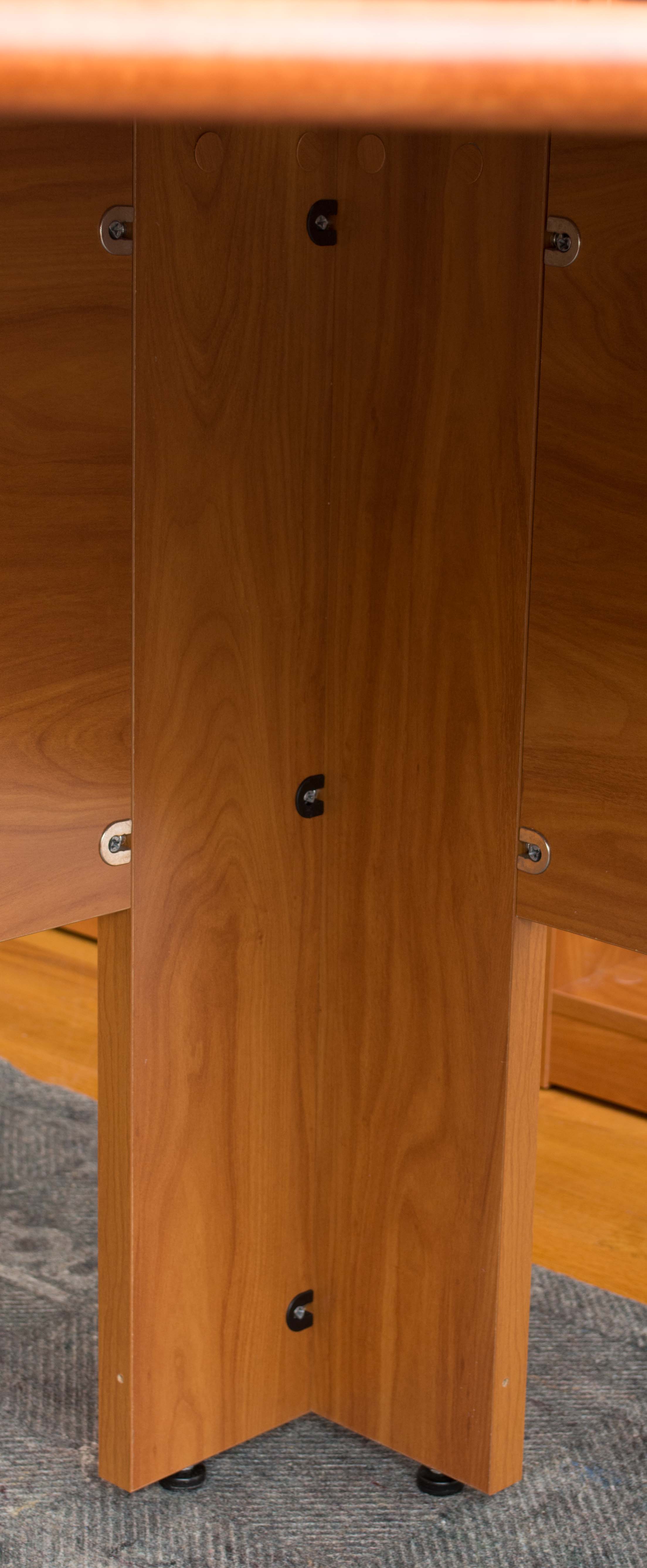 Cherry Laminate Corner Study Desk