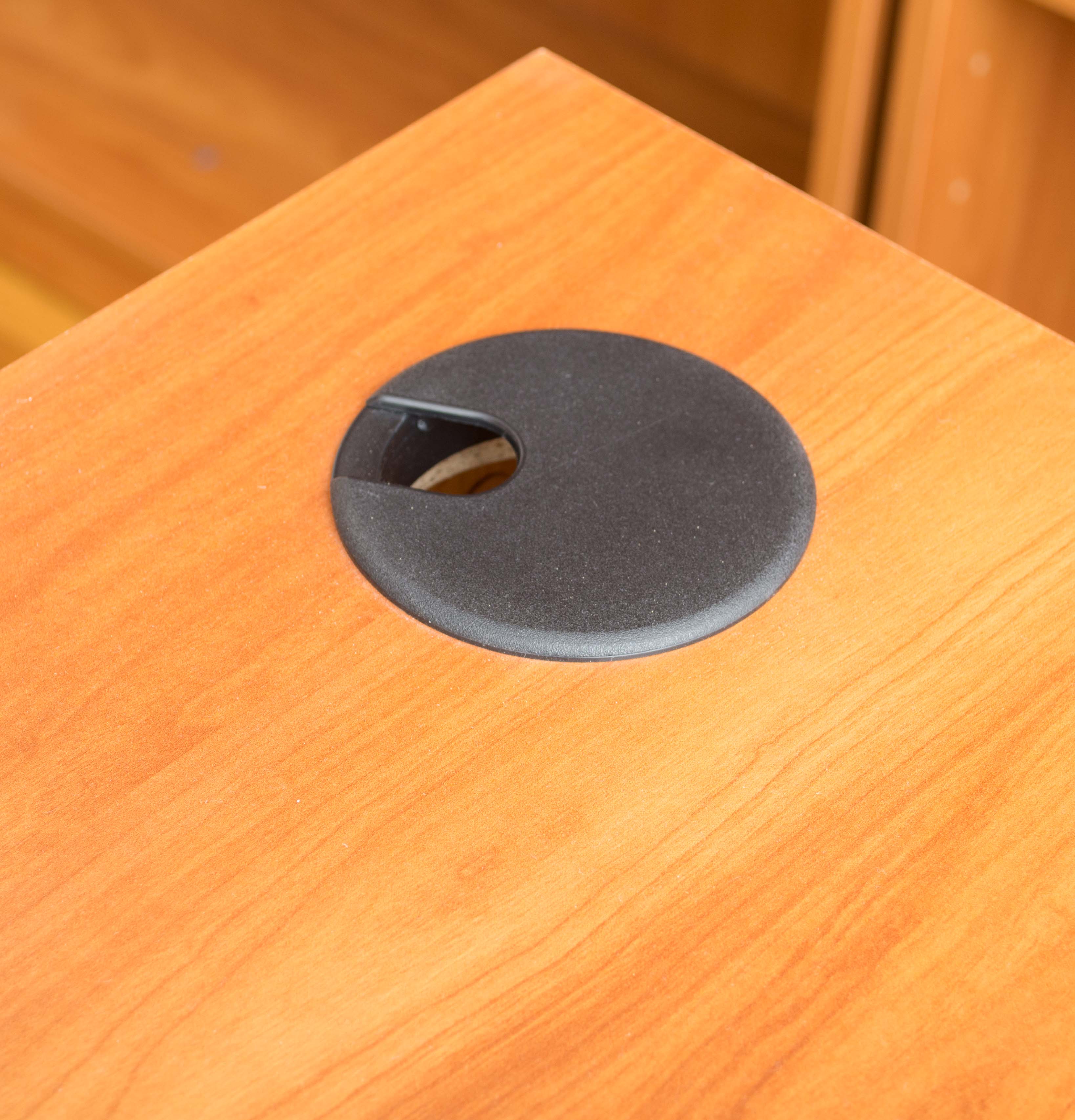 Cherry Laminate Corner Study Desk