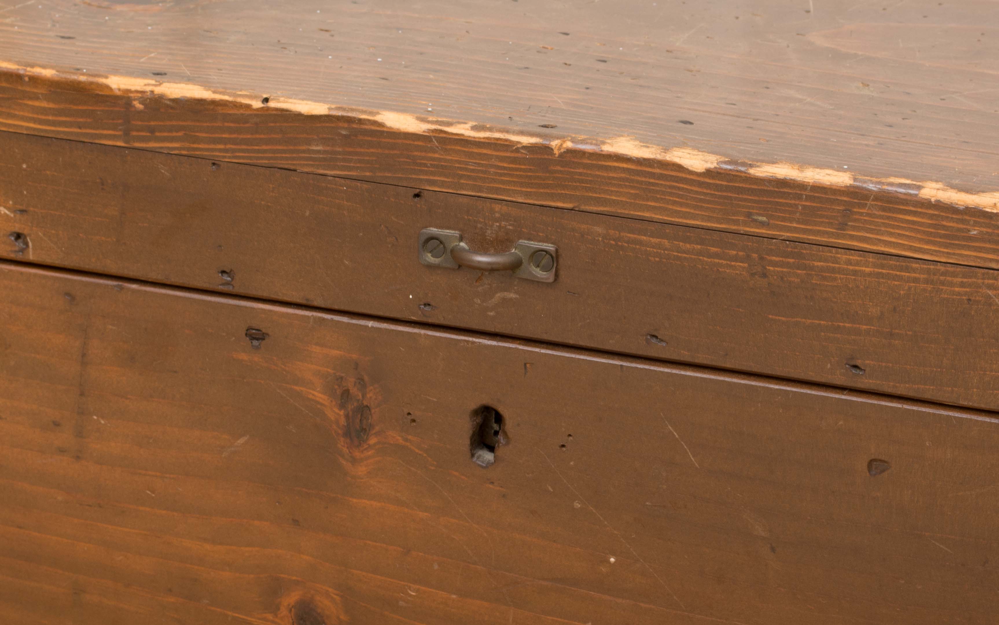 Vintage Pine Blanket Chest