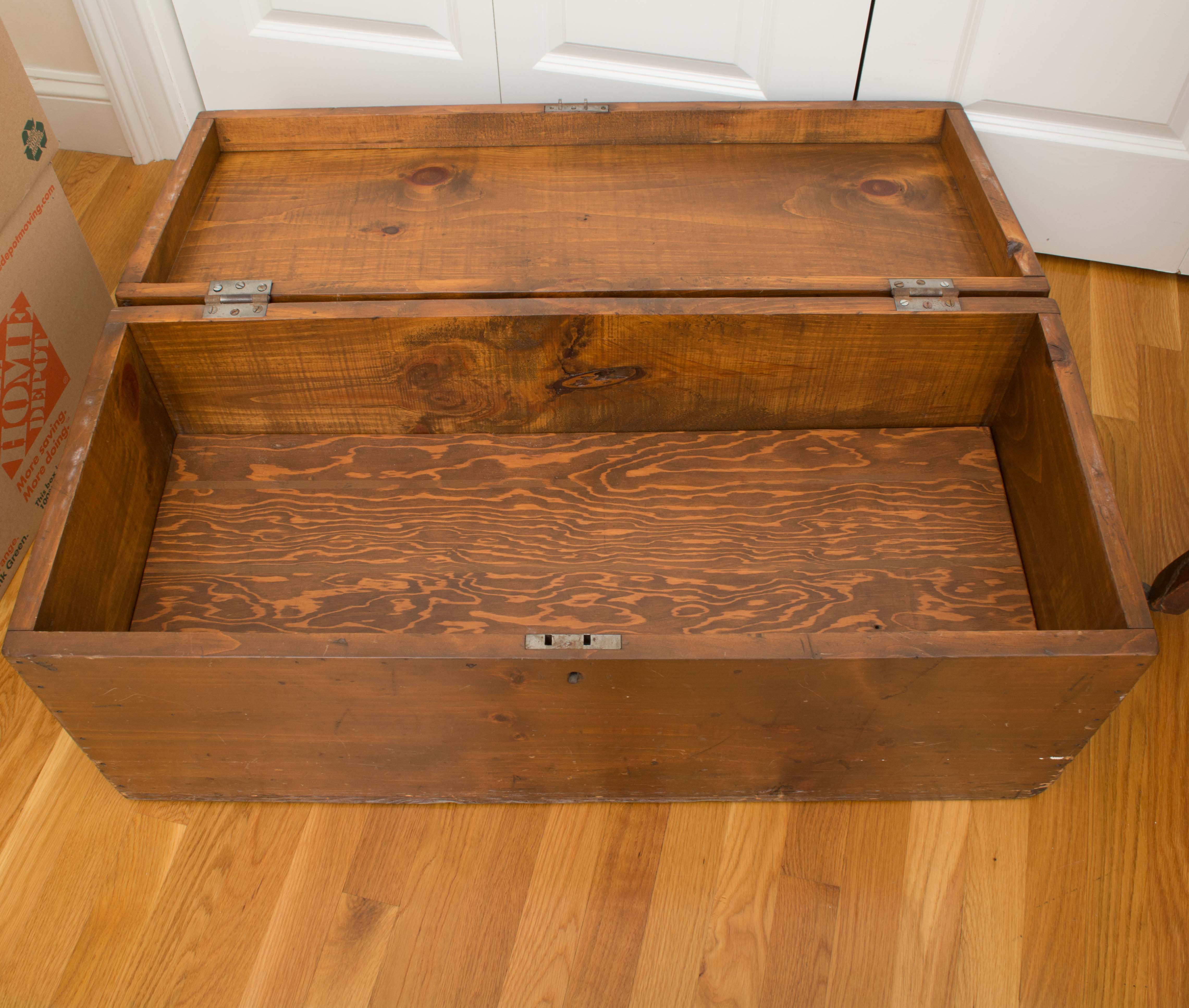 Vintage Pine Blanket Chest