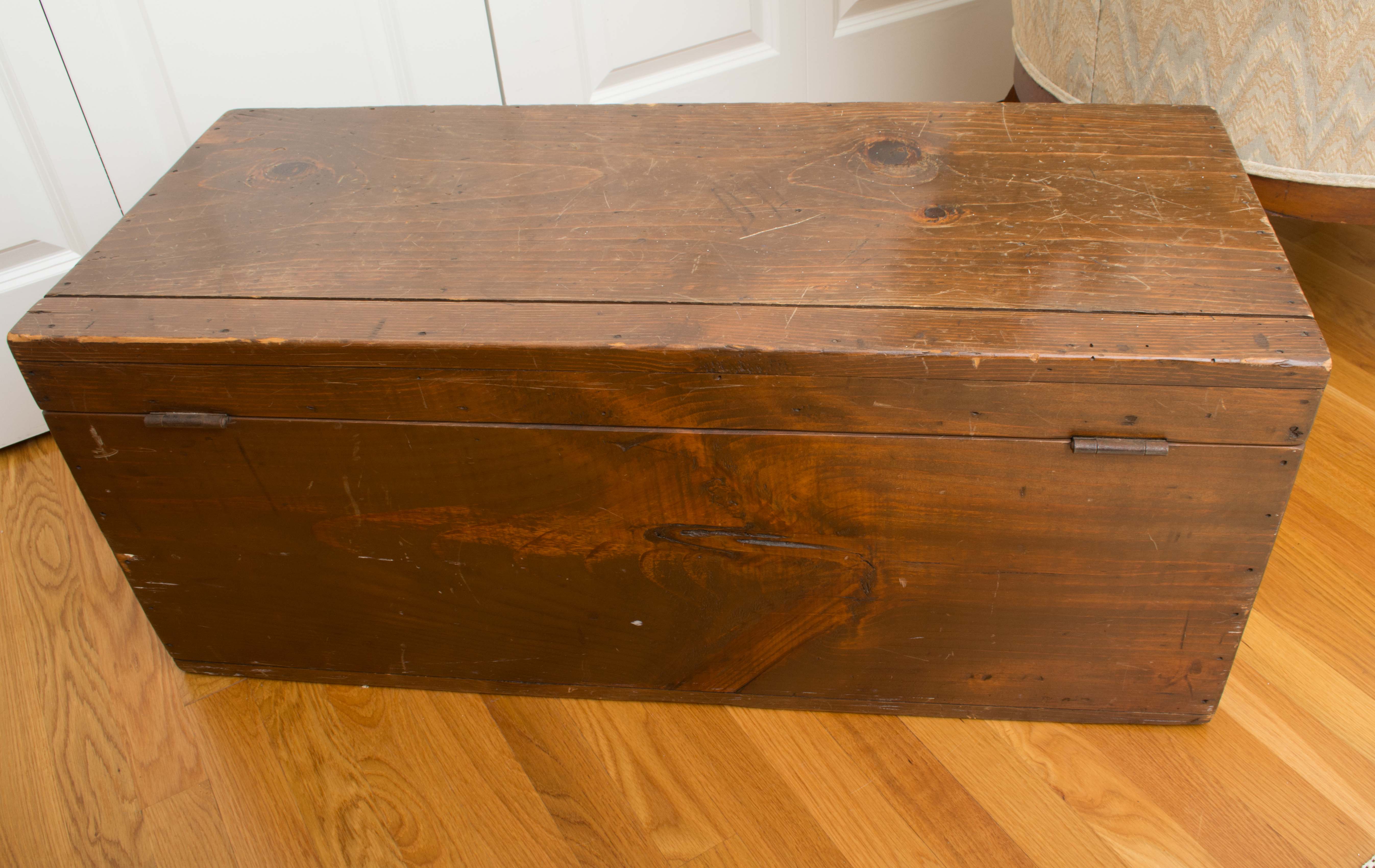 Vintage Pine Blanket Chest