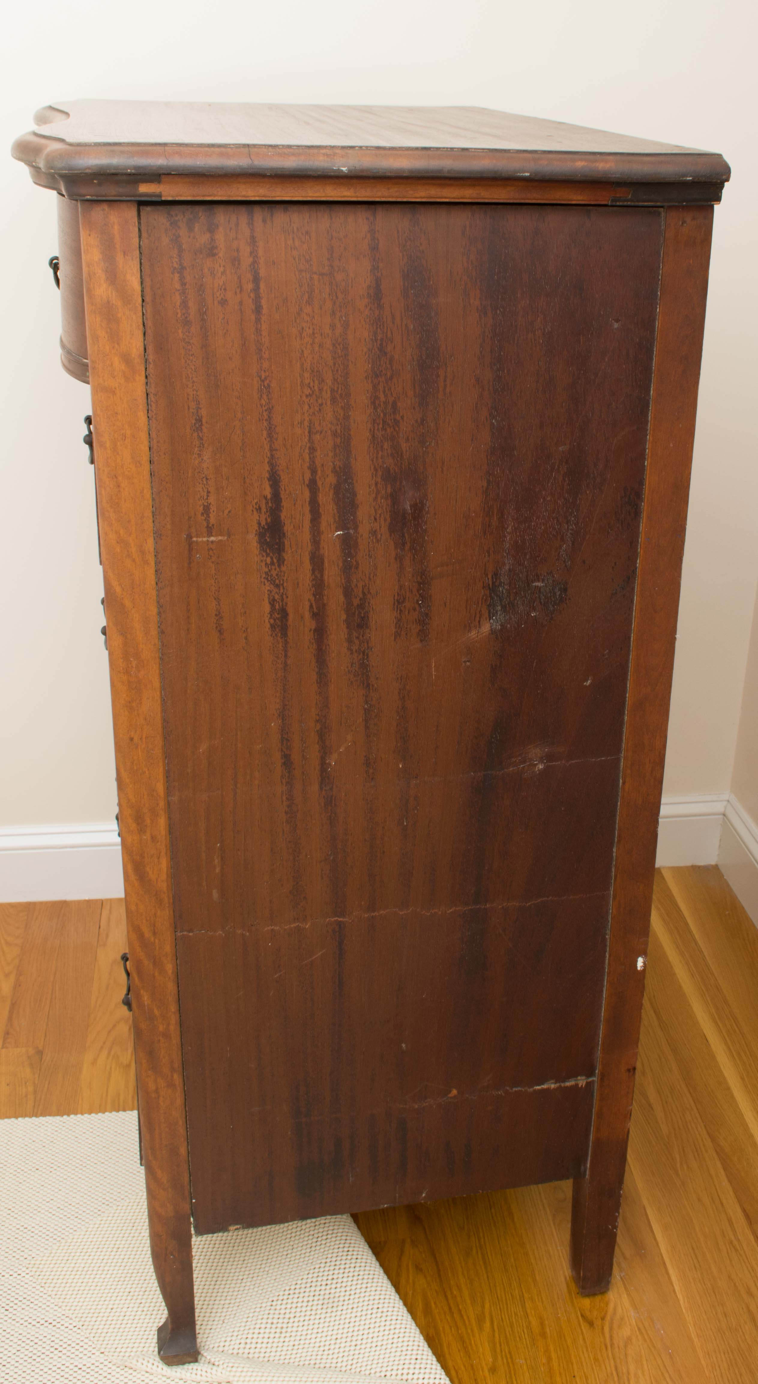 Antique Birch Tall Chest of Drawers