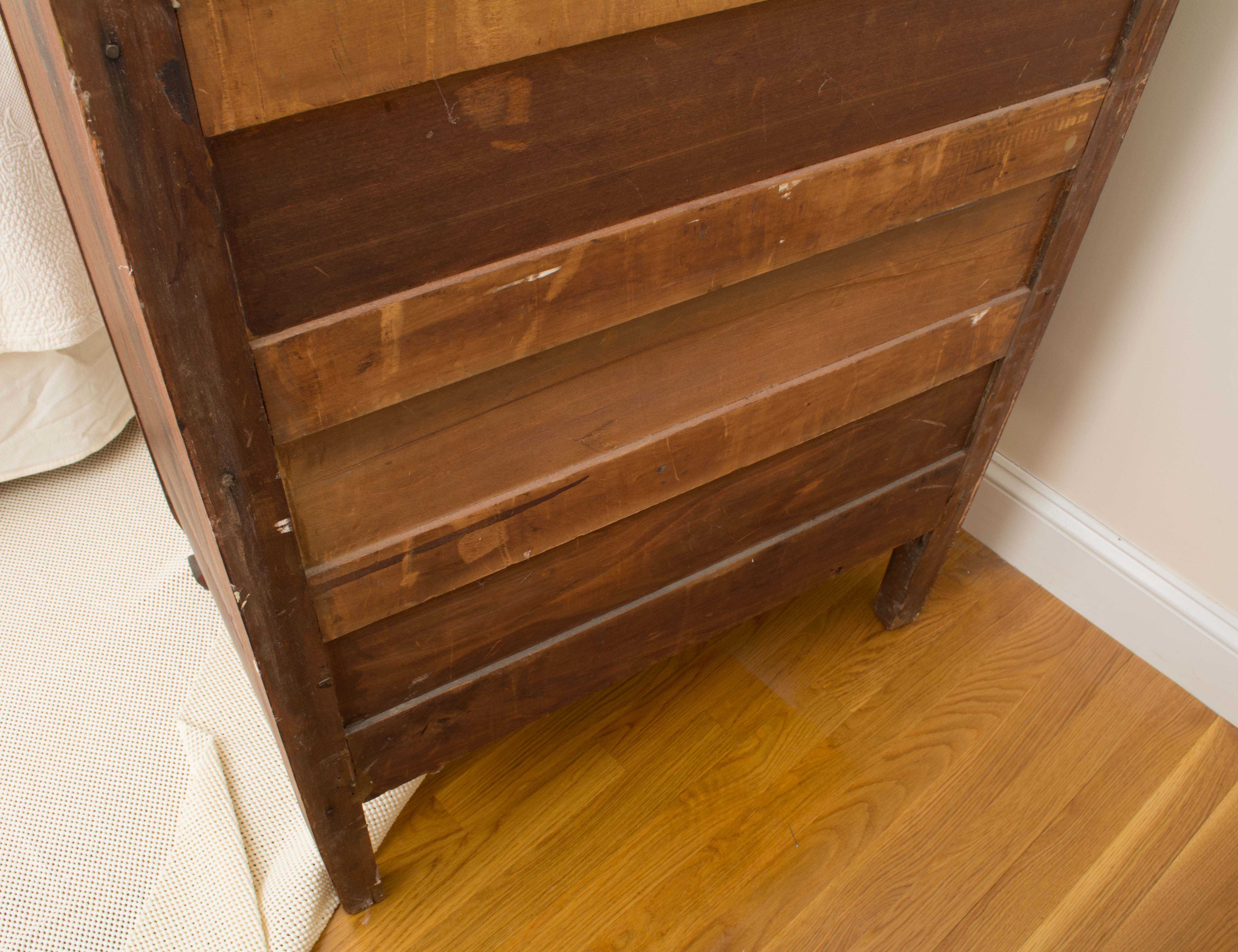 Antique Birch Tall Chest of Drawers