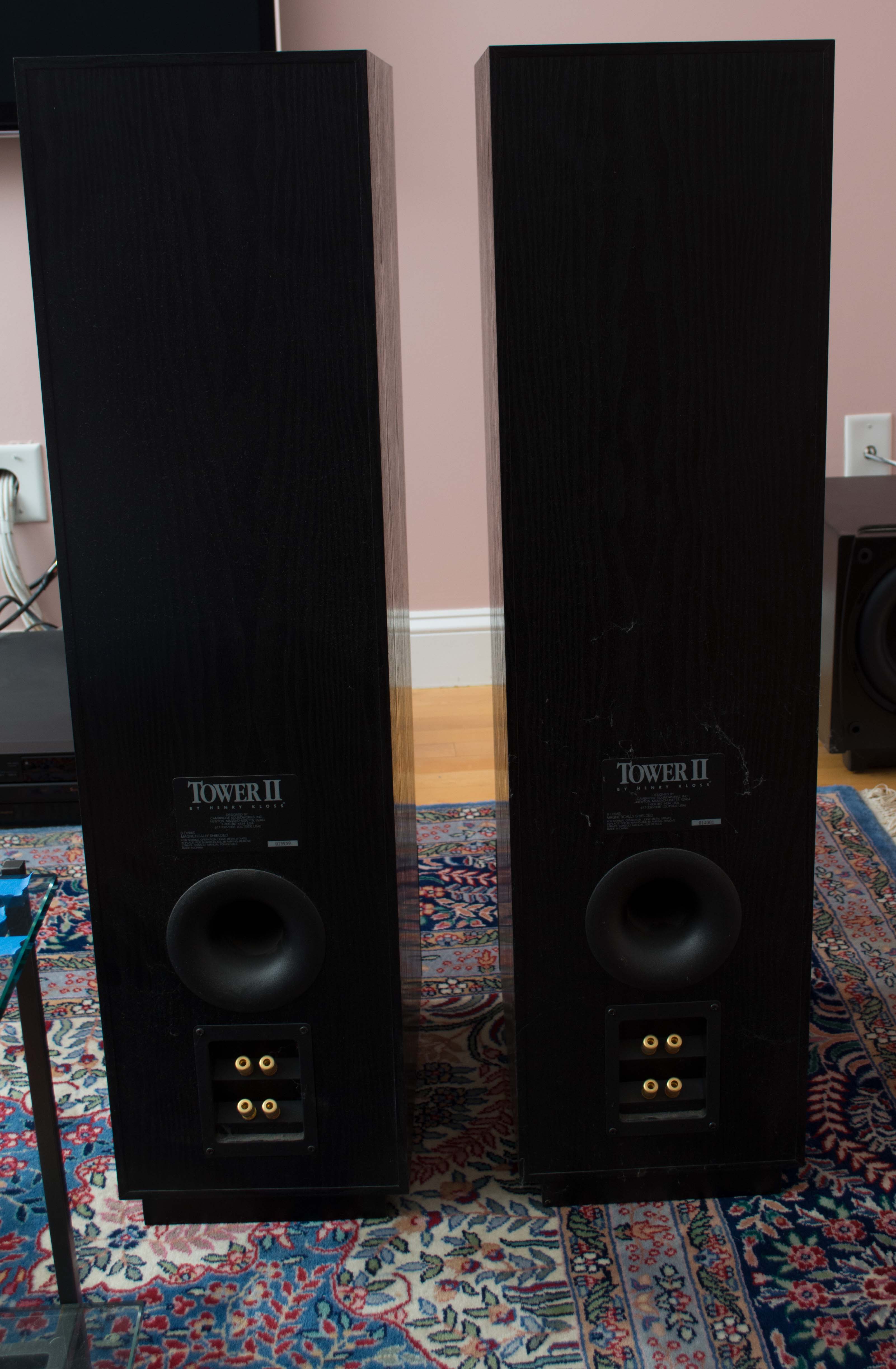 Cambridge Sound Works Tower II Speakers by Henry Kloss & Sub Woofer