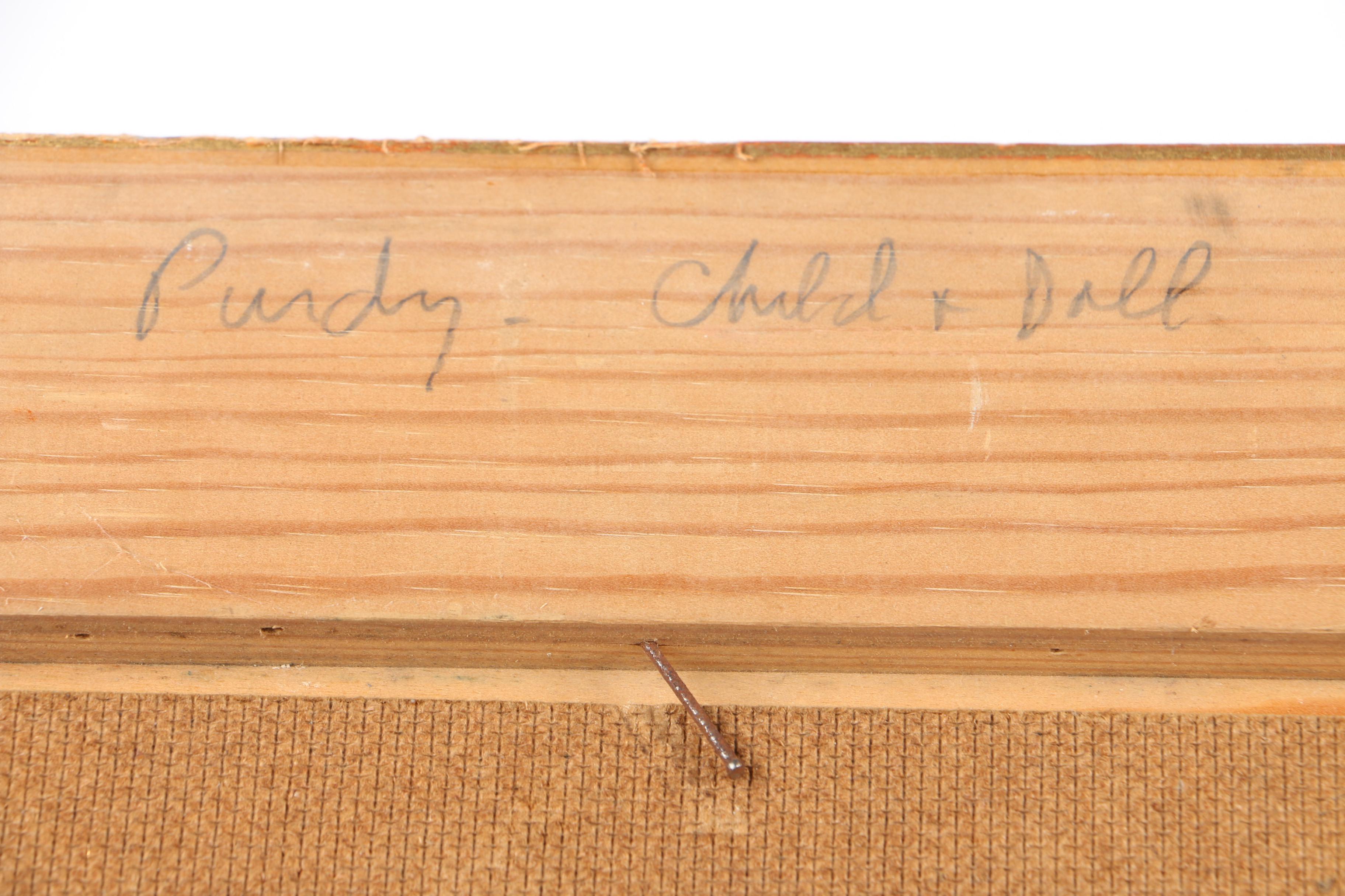 Donald Purdy Mixed Media and Oil Painting of Abstract Composition