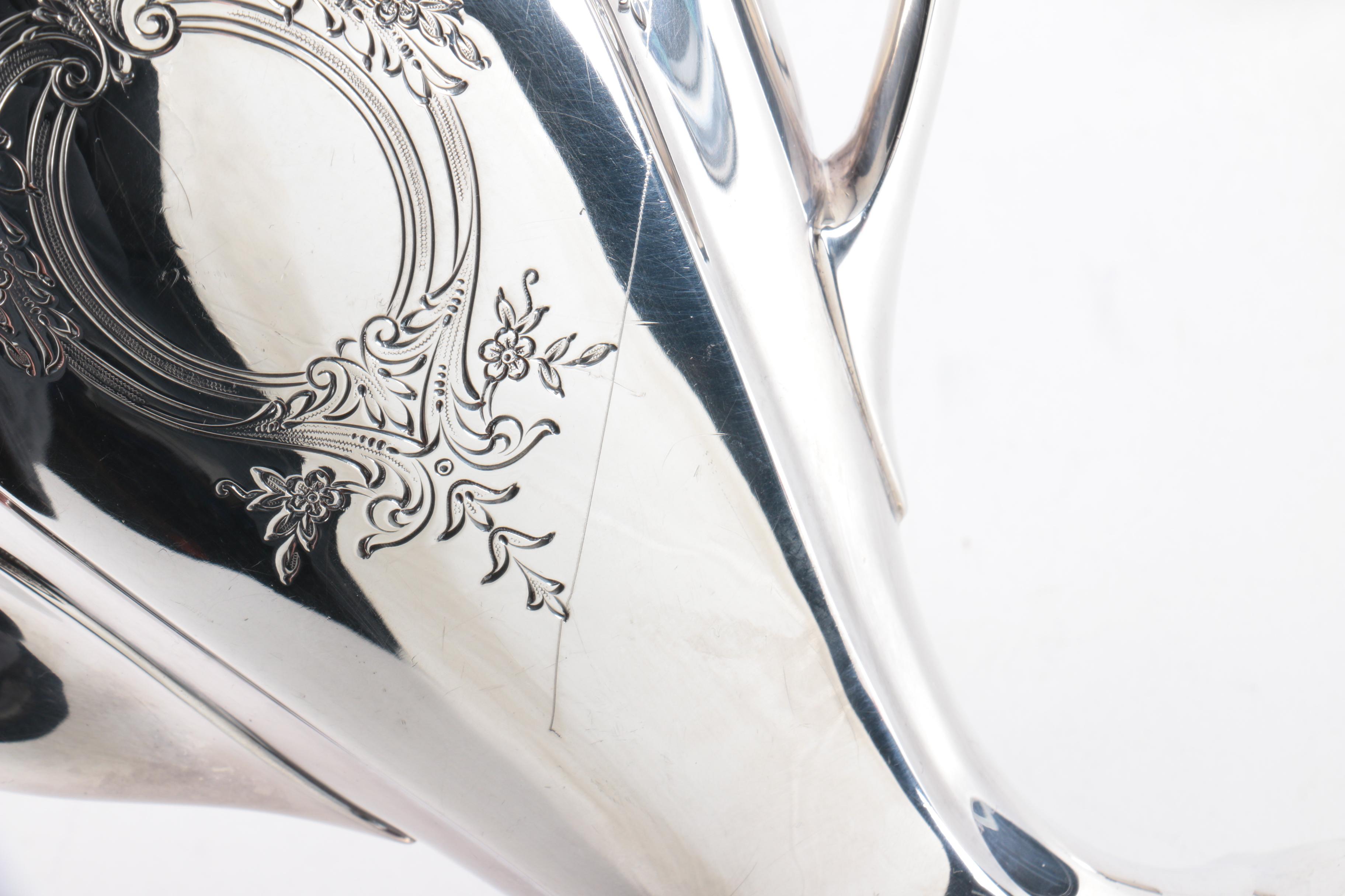 Reed & Barton "Hepplewhite-Engraved" Sterling Silver Coffee Service