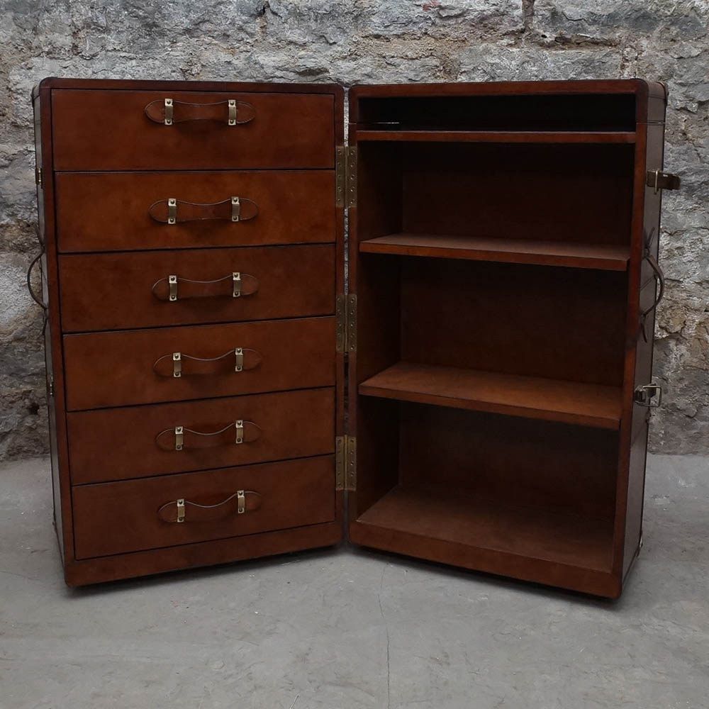 Leather Storage Trunk
