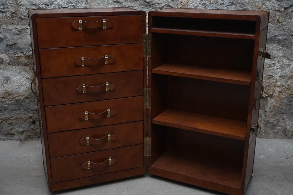 Leather Storage Trunk
