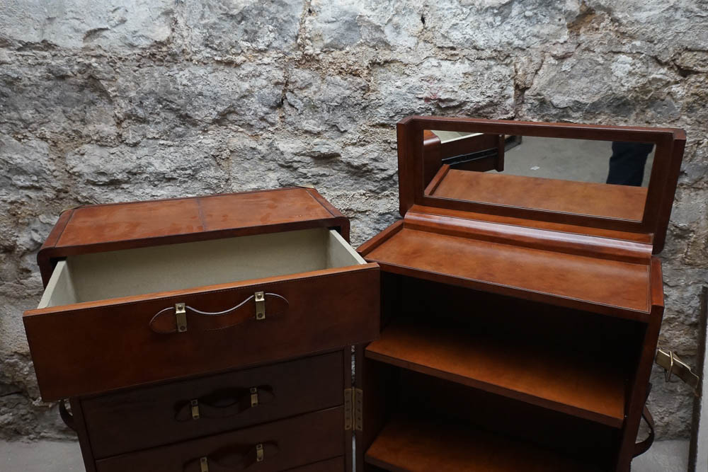 Leather Storage Trunk