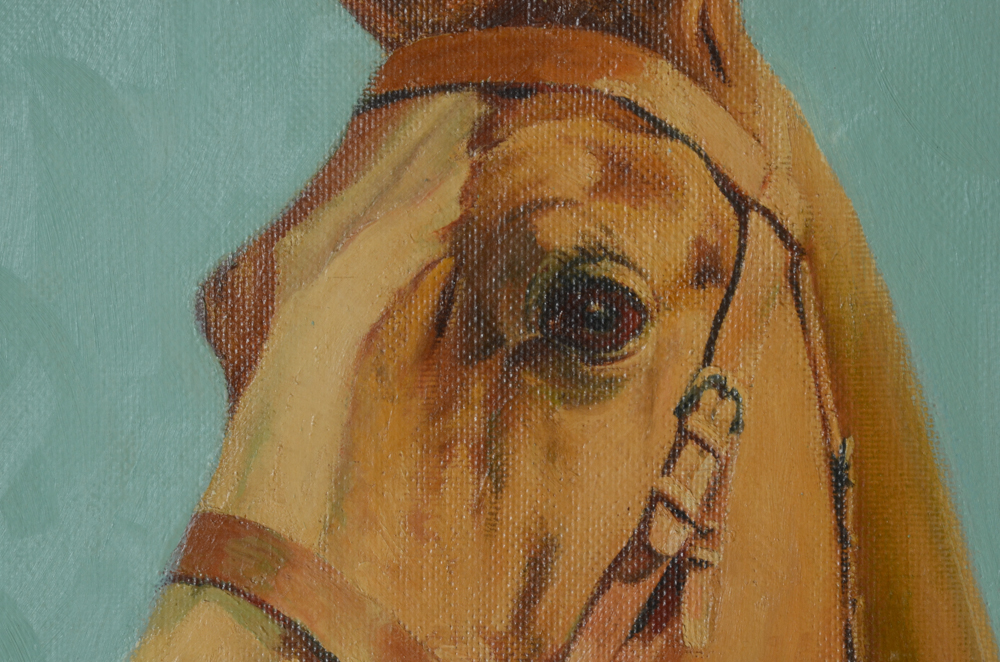 J. William Buchholz Original Oil Painting of a Horse