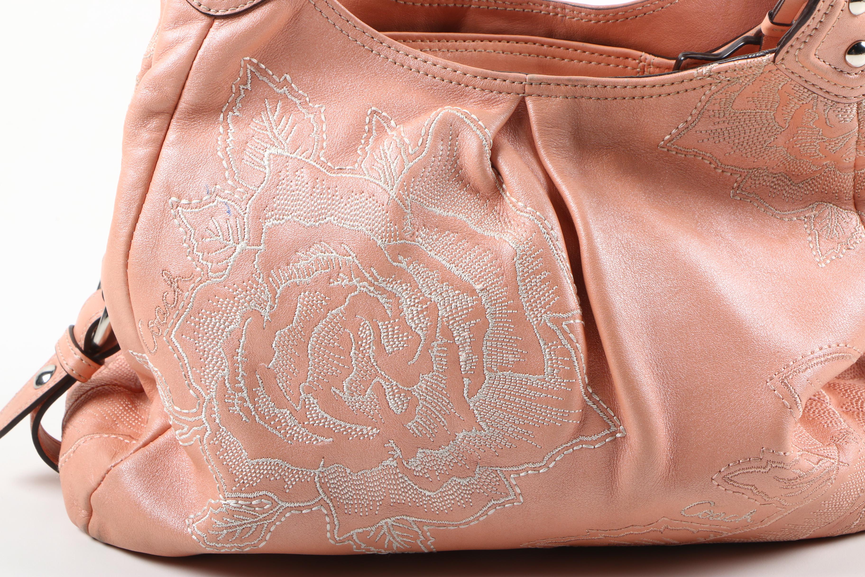 Coach Madison Maggie Blush Pink Rose Leather Handbag