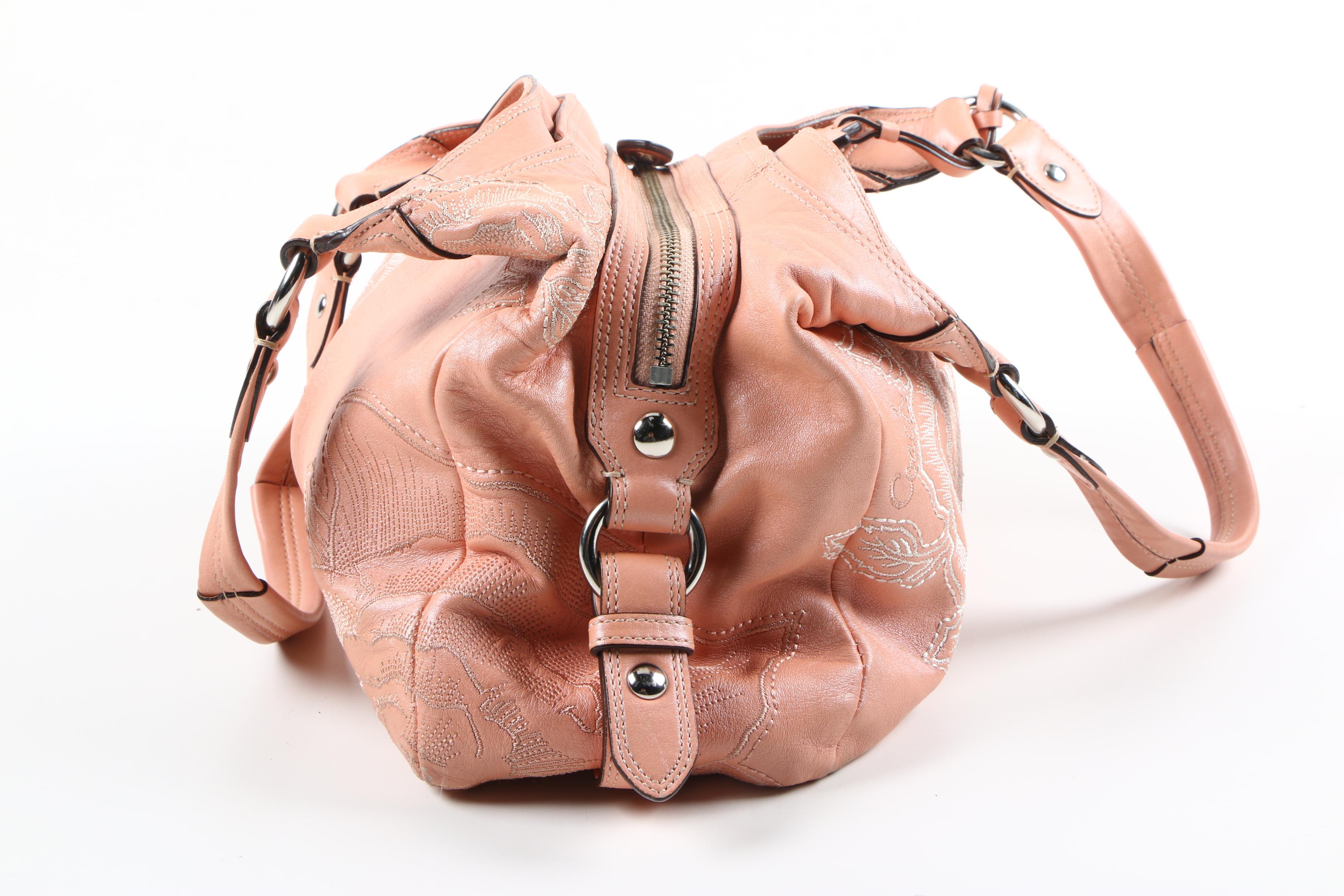 Coach Madison Maggie Blush Pink Rose Leather Handbag