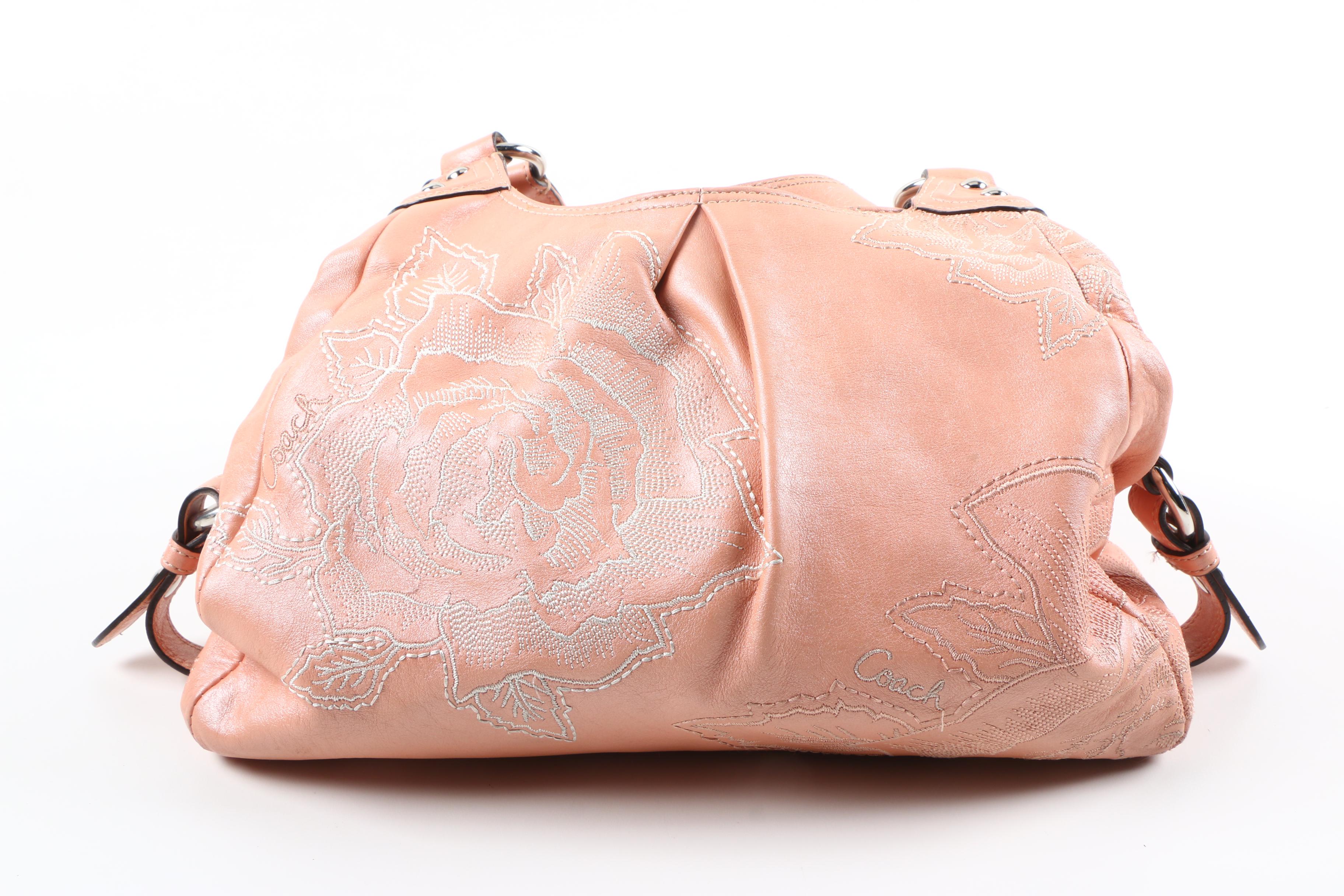 Coach Madison Maggie Blush Pink Rose Leather Handbag