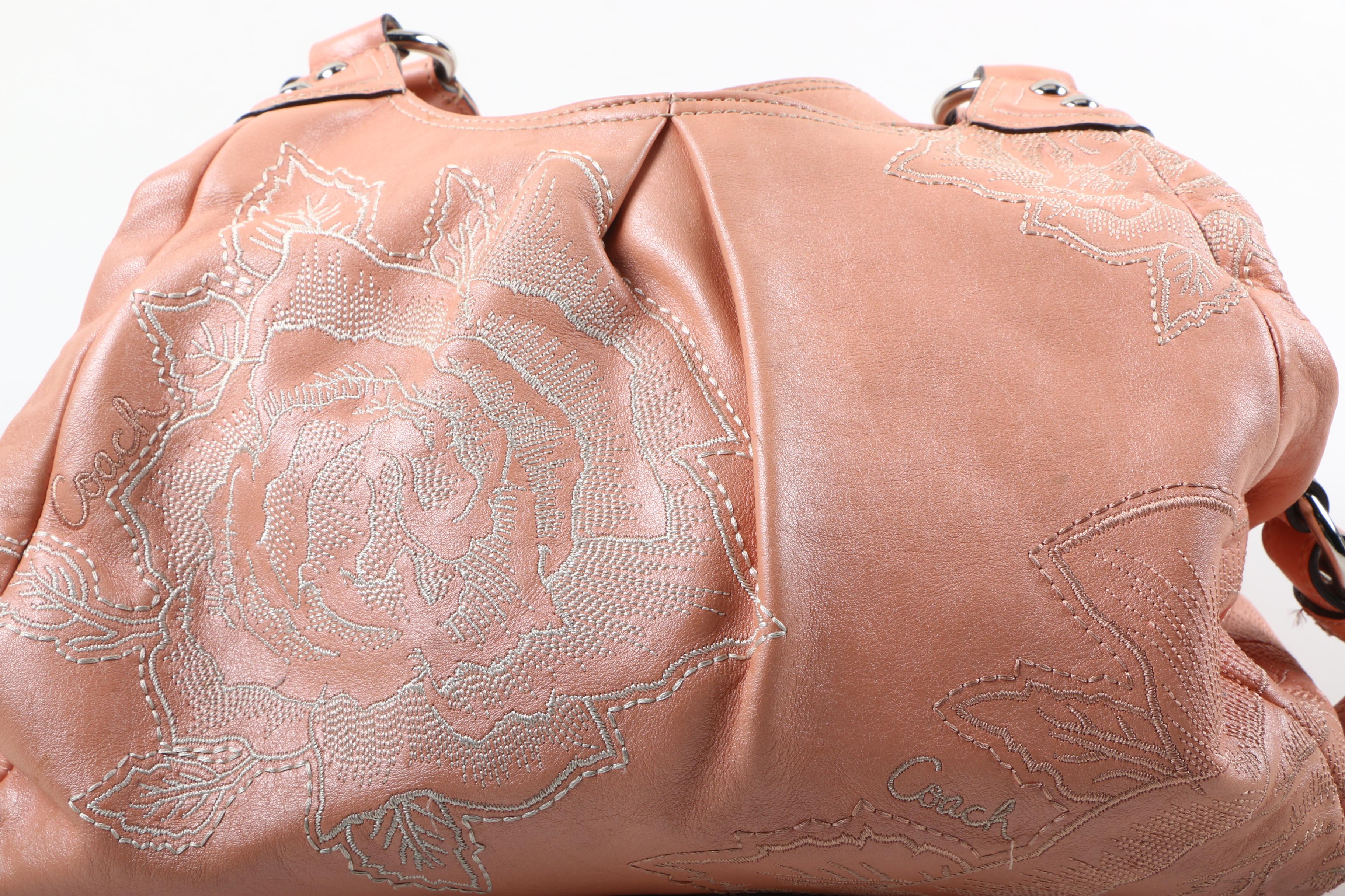 Coach Madison Maggie Blush Pink Rose Leather Handbag