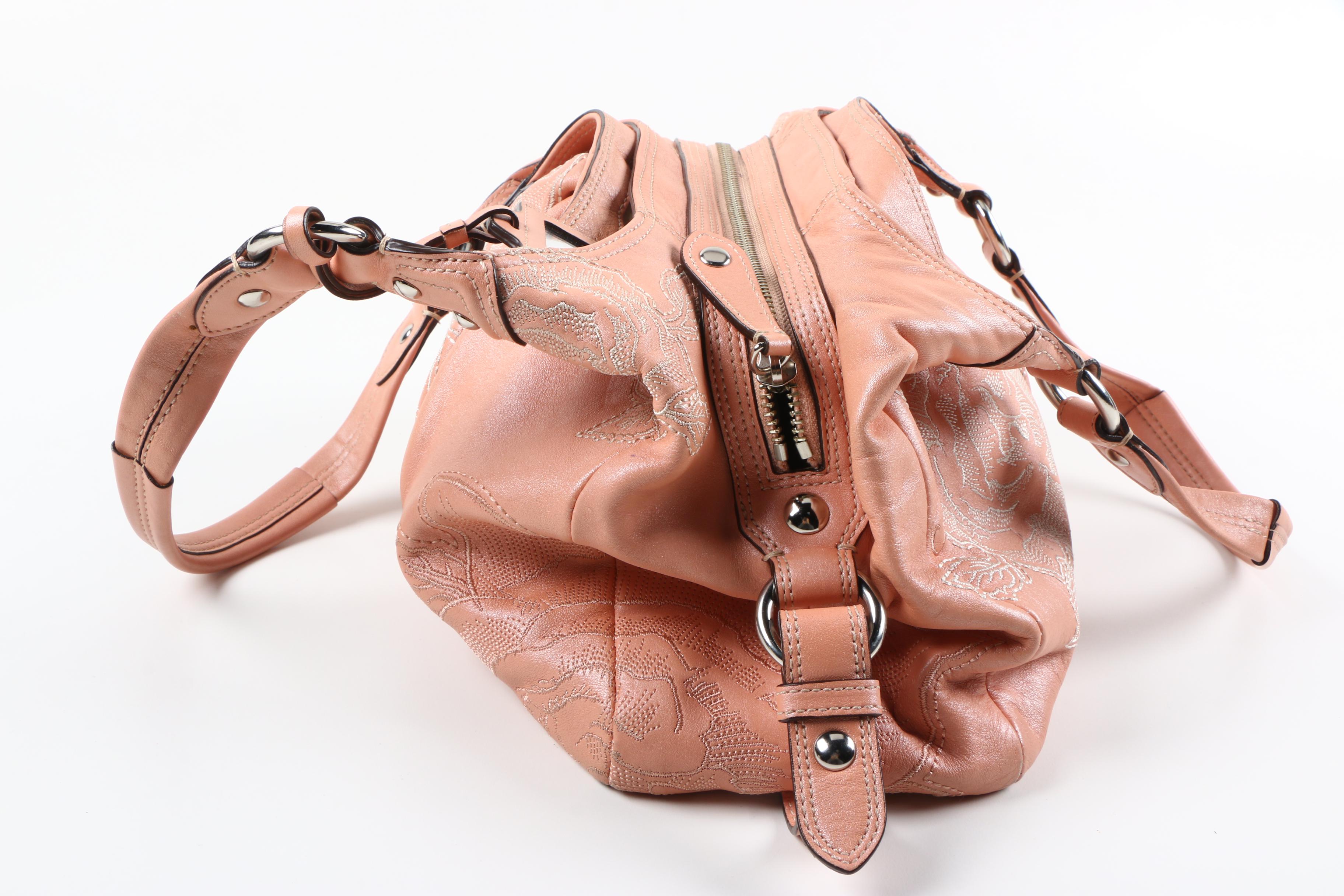 Coach Madison Maggie Blush Pink Rose Leather Handbag