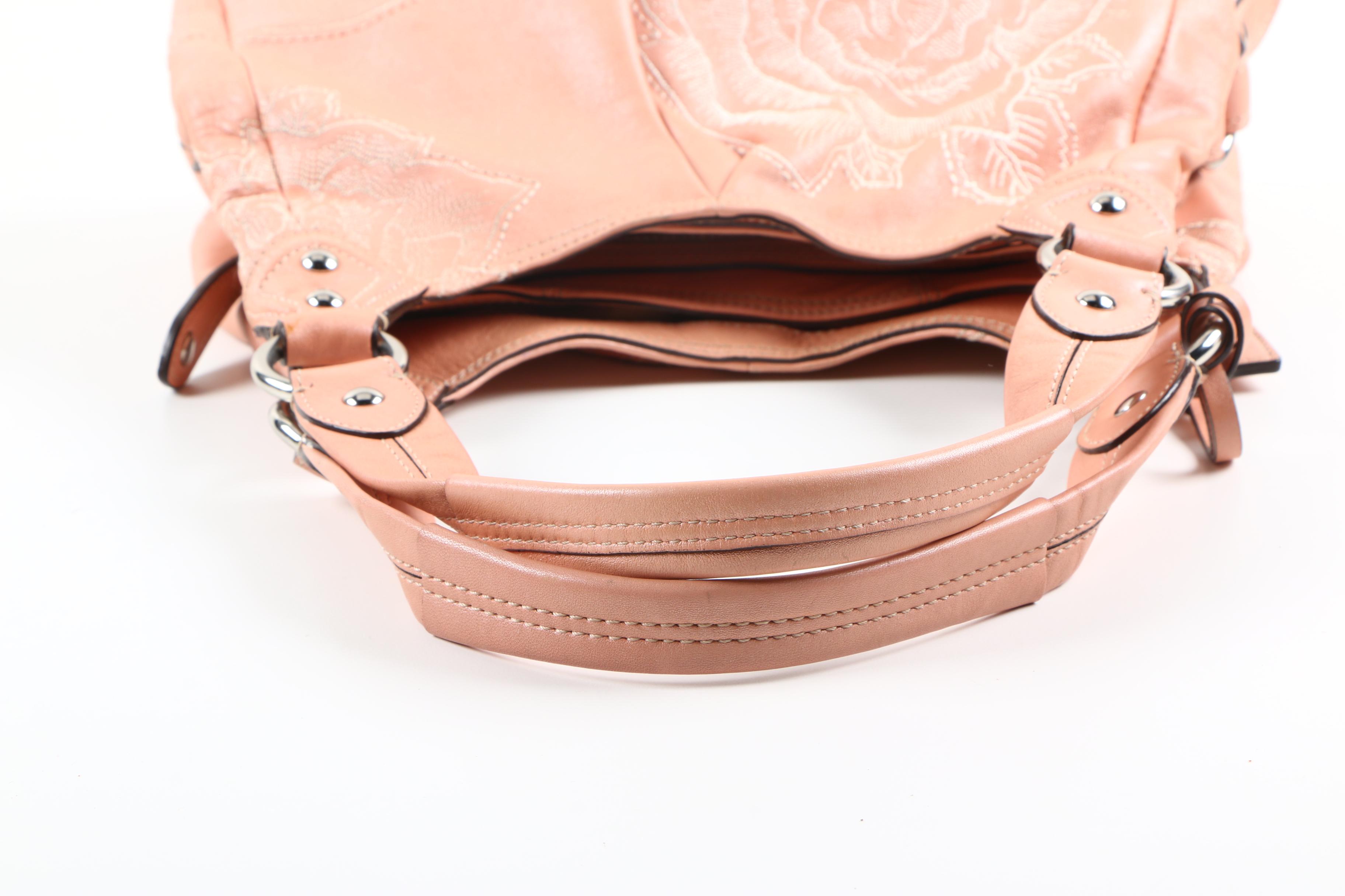 Coach Madison Maggie Blush Pink Rose Leather Handbag