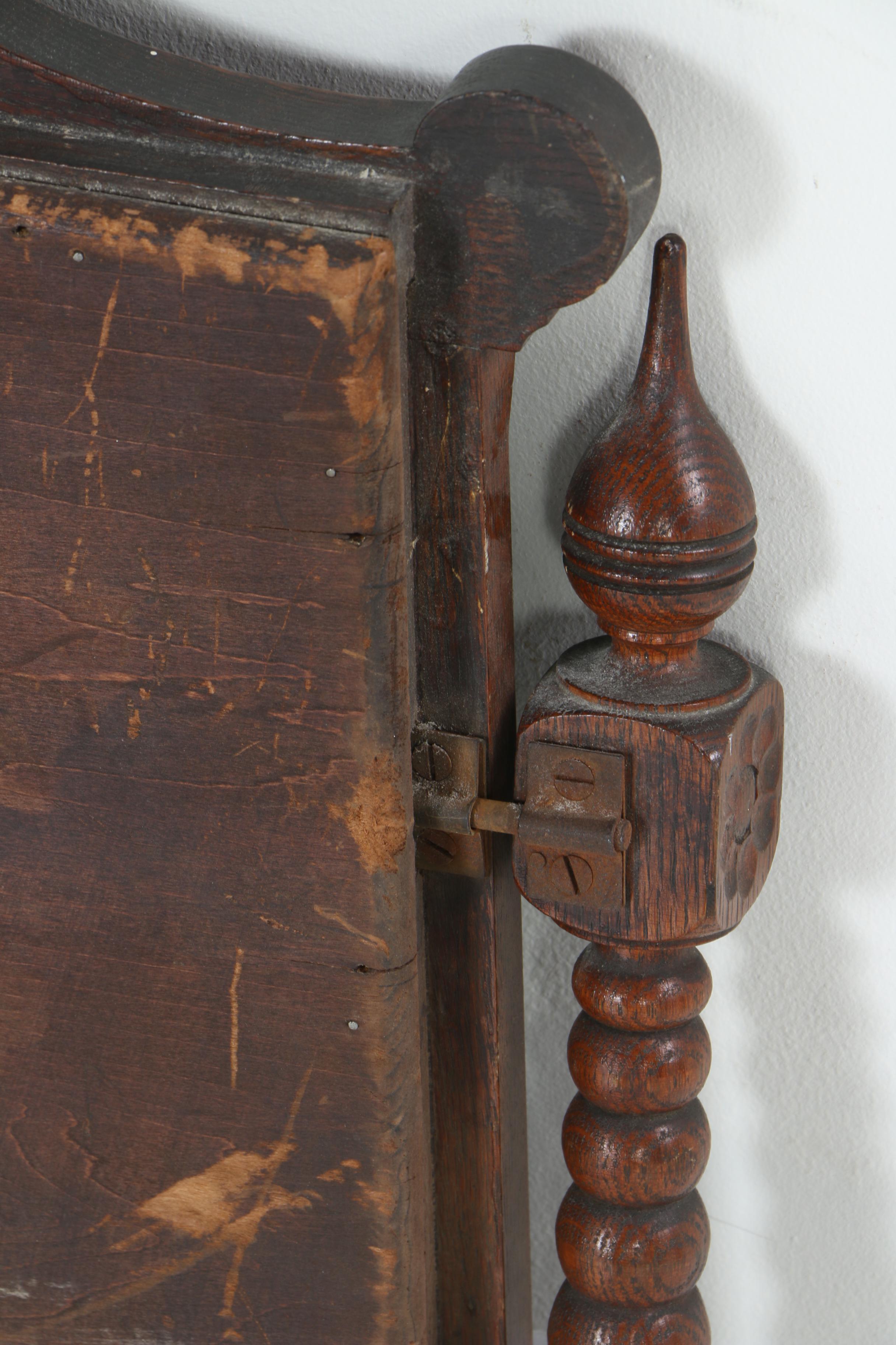 Vintage Wood Vanity Mirror