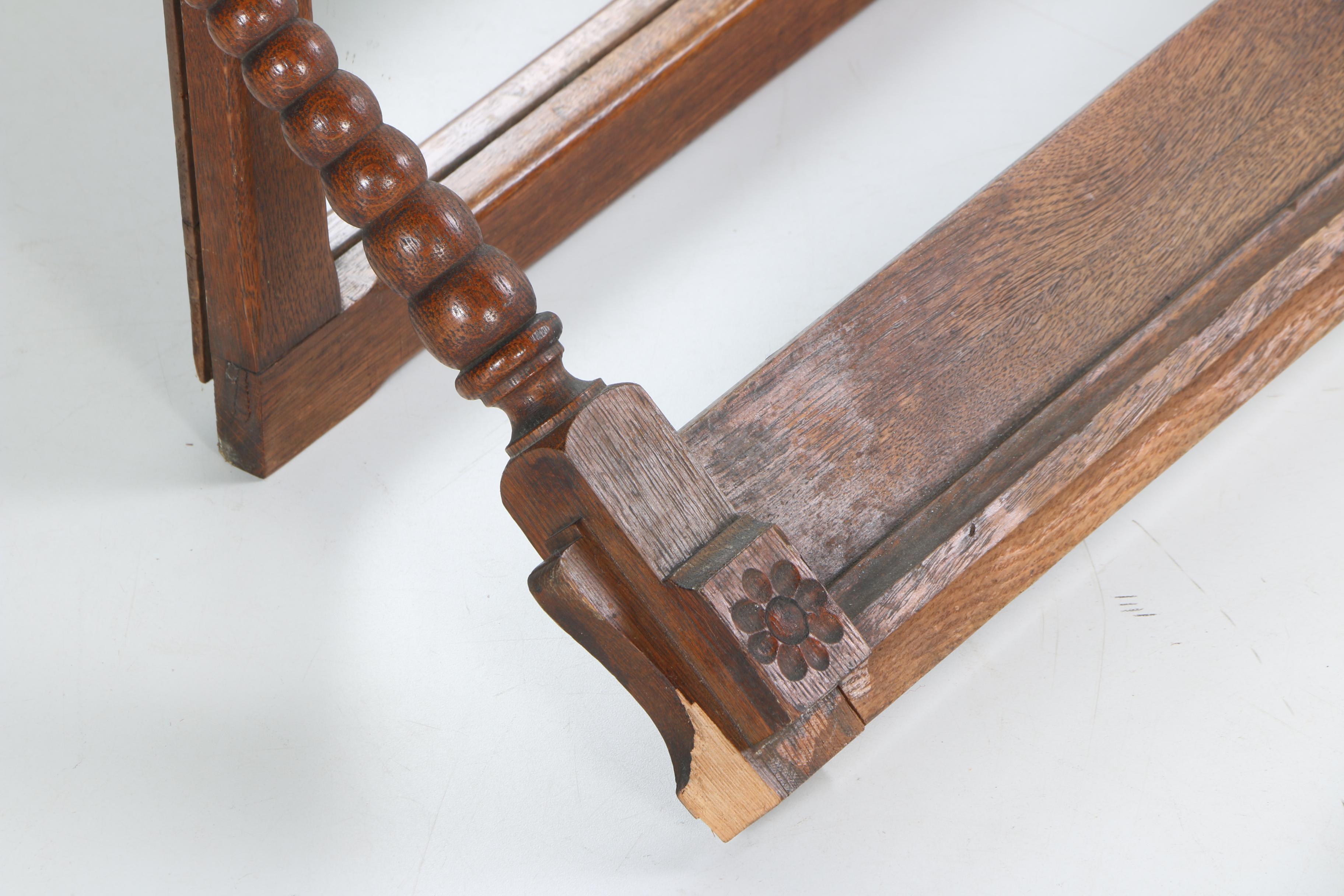 Vintage Wood Vanity Mirror