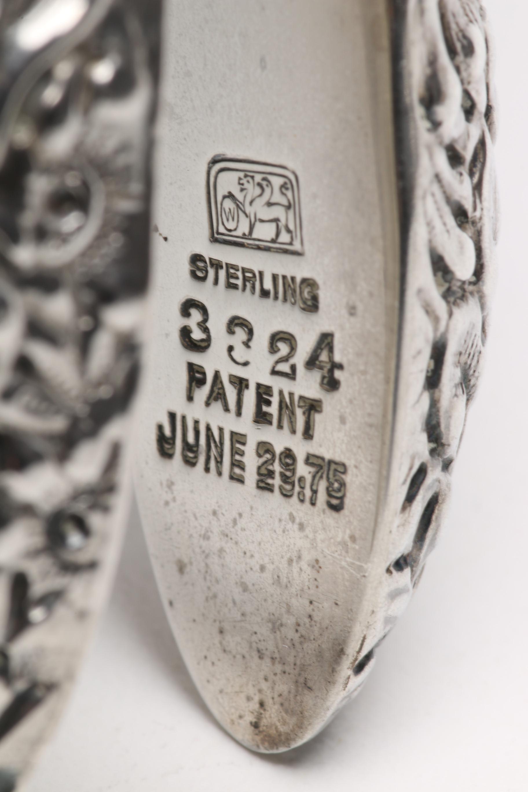 1893 William Stringer Mills London Powder Jar with Other Sterling Vanity Items