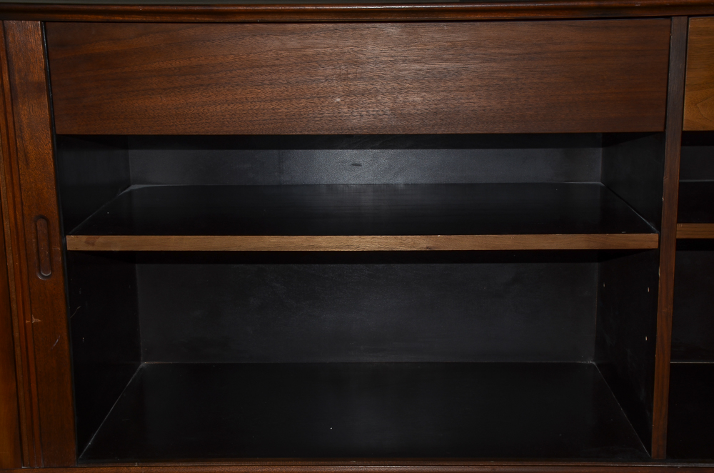 Mid Century Modern Walnut Stereo Cabinet/Sideboard by Barzilay