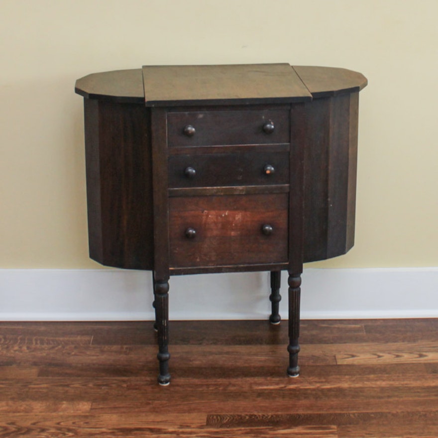 Mahogany Federal Style Worktable