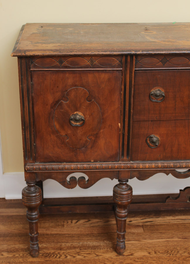 Vintage Jacobean Style Sideboard