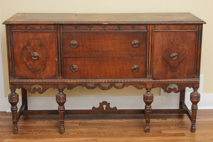 Vintage Jacobean Style Sideboard