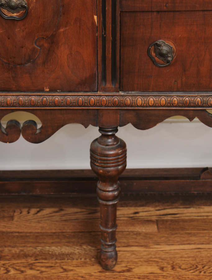 Vintage Jacobean Style Sideboard
