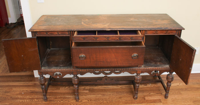 Vintage Jacobean Style Sideboard