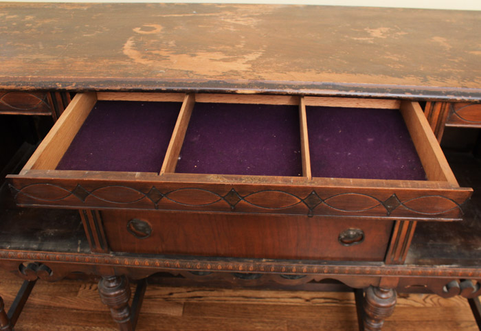 Vintage Jacobean Style Sideboard