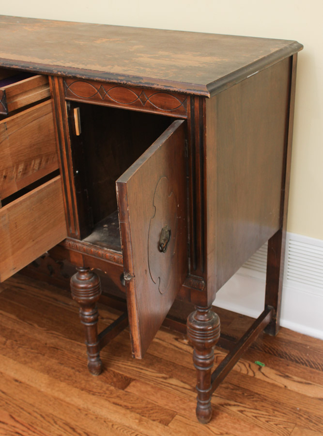Vintage Jacobean Style Sideboard