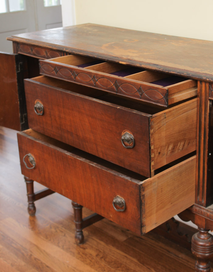 Vintage Jacobean Style Sideboard