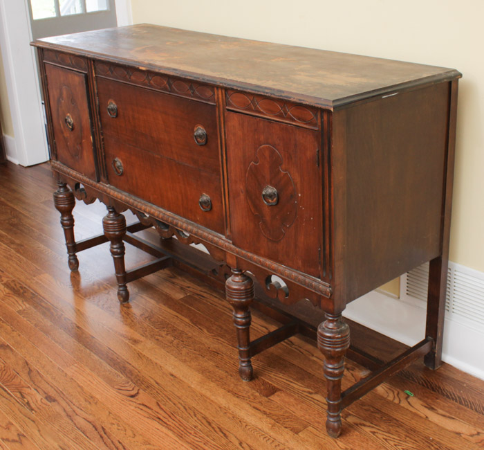 Vintage Jacobean Style Sideboard