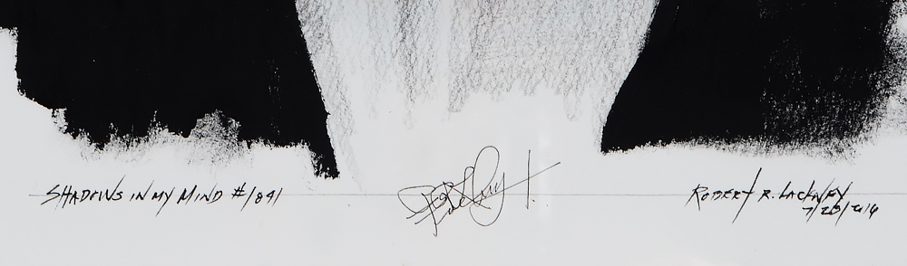 Robert Lackney Mixed Media Drawing "Shadows in My Mind"